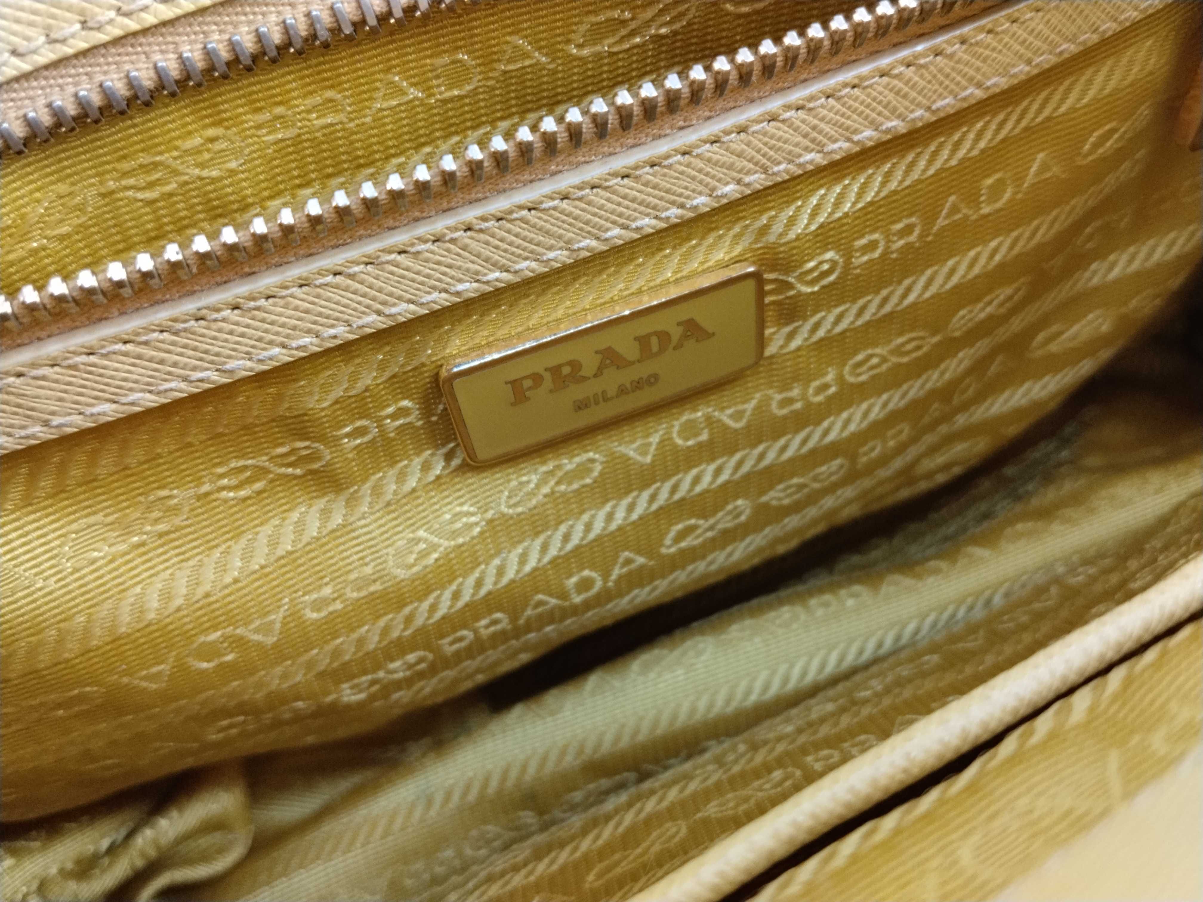 Galleria Saffiano Yellow Gold Handbag — view 11