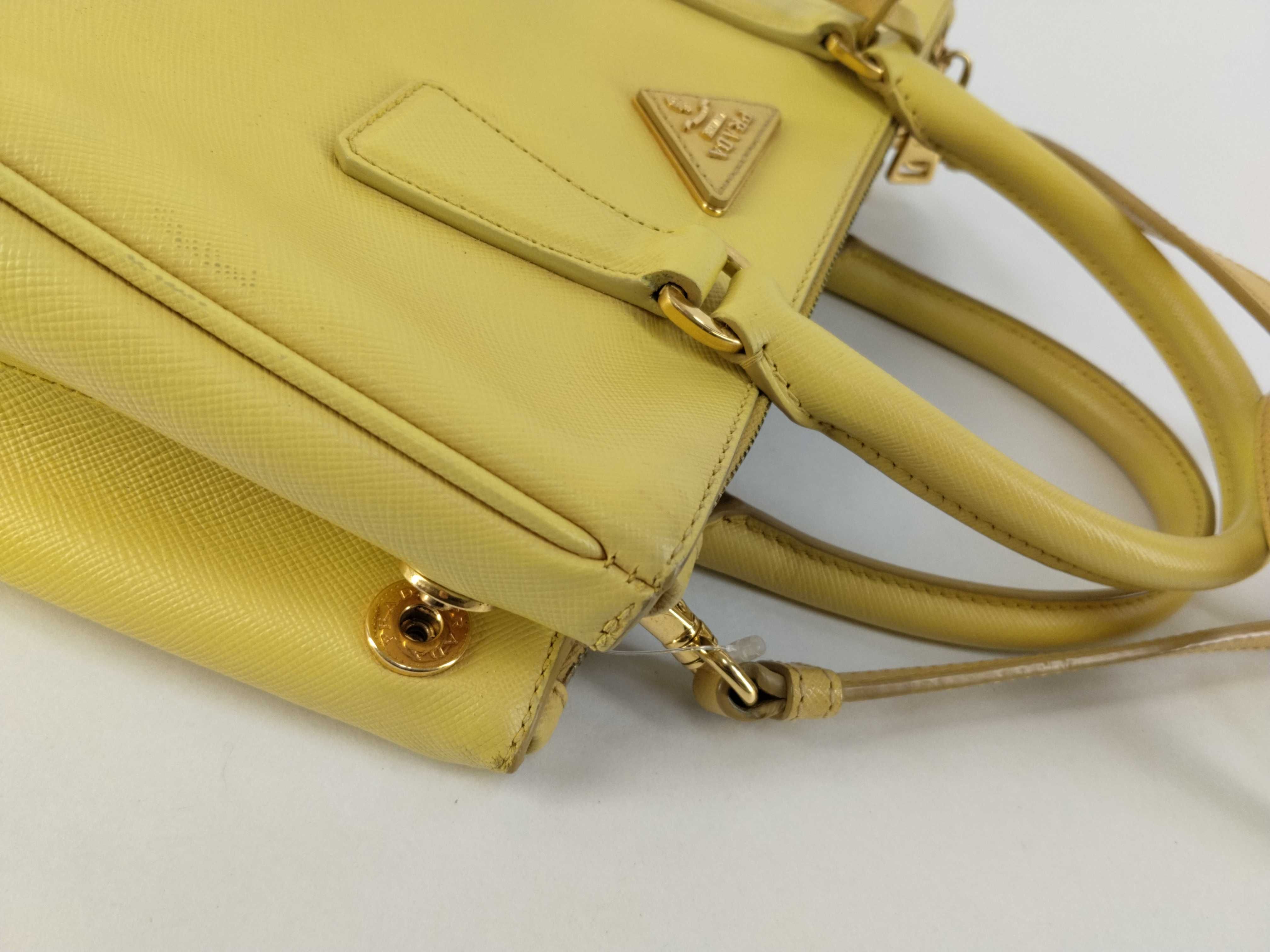 Galleria Saffiano Yellow Gold Handbag — view 5