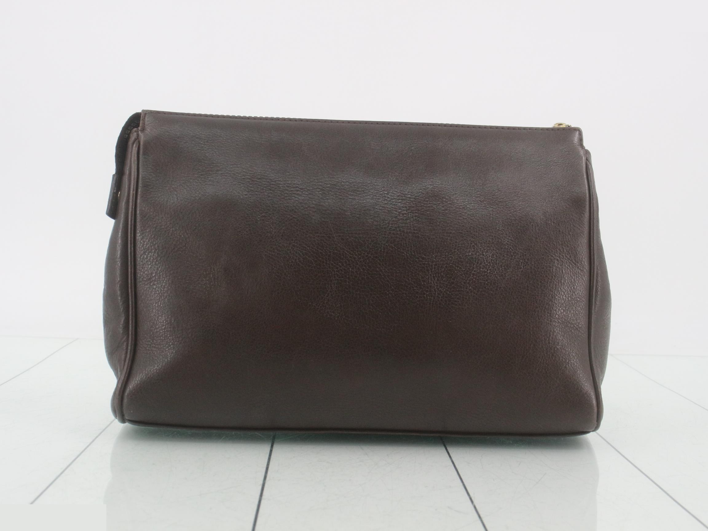 Clutch bag, brown — view 2