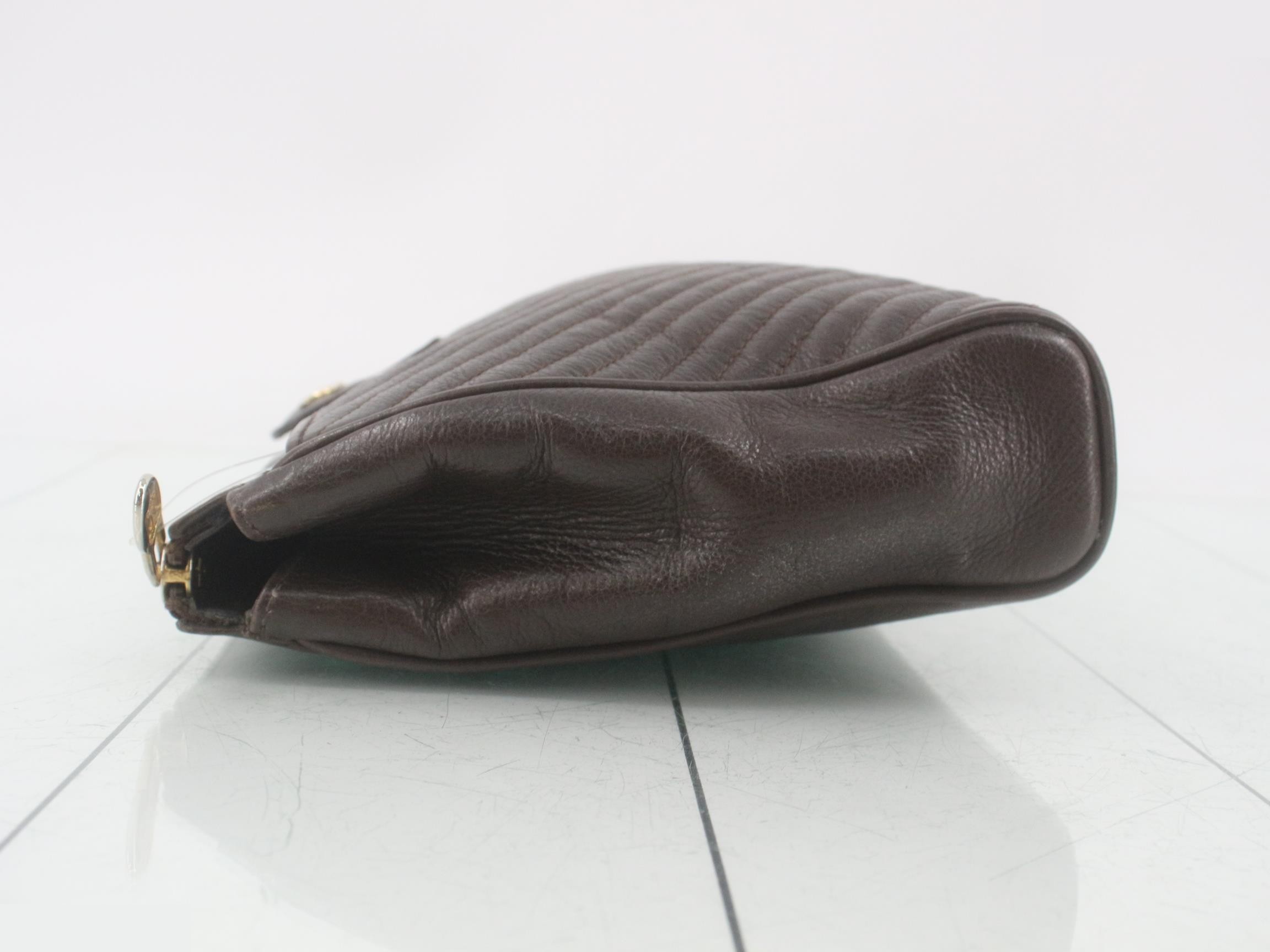 Clutch bag, brown — view 4