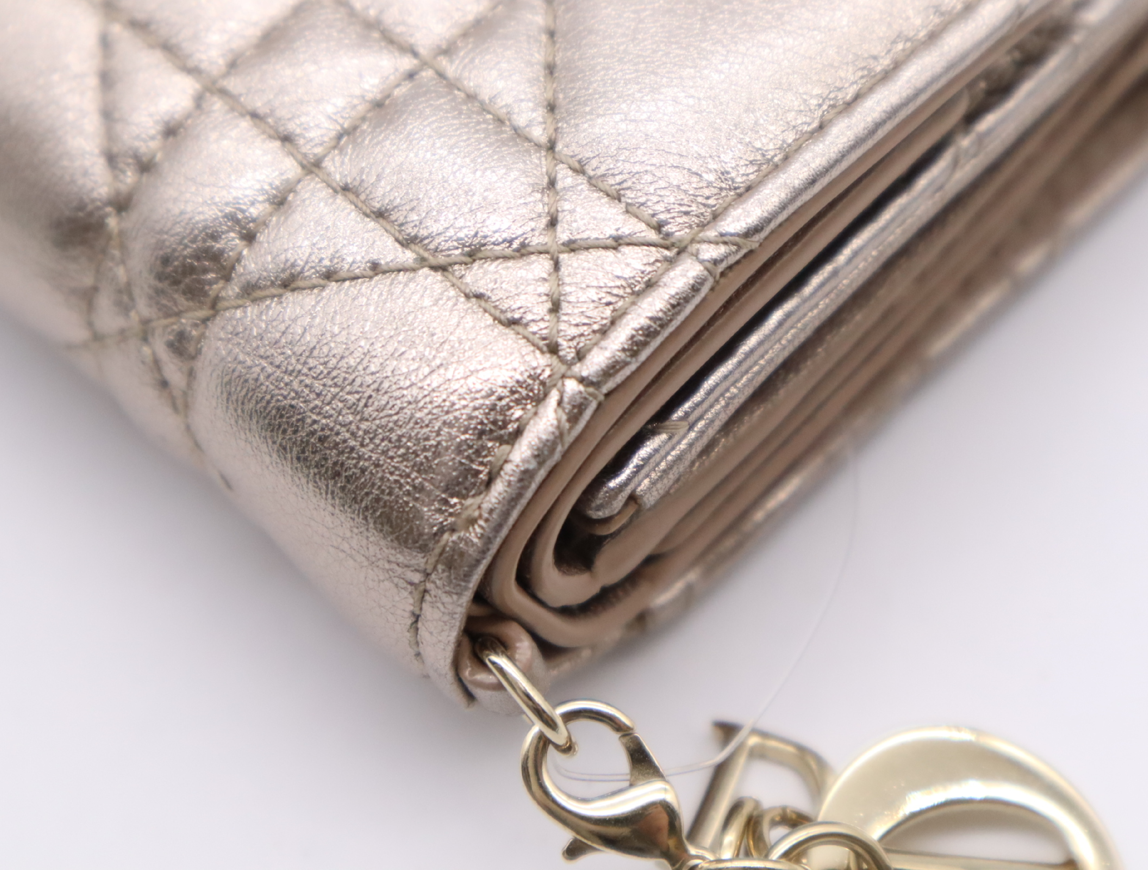 S0181ONMJ Lambskin Lady Lotus Wallet Gold — view 9