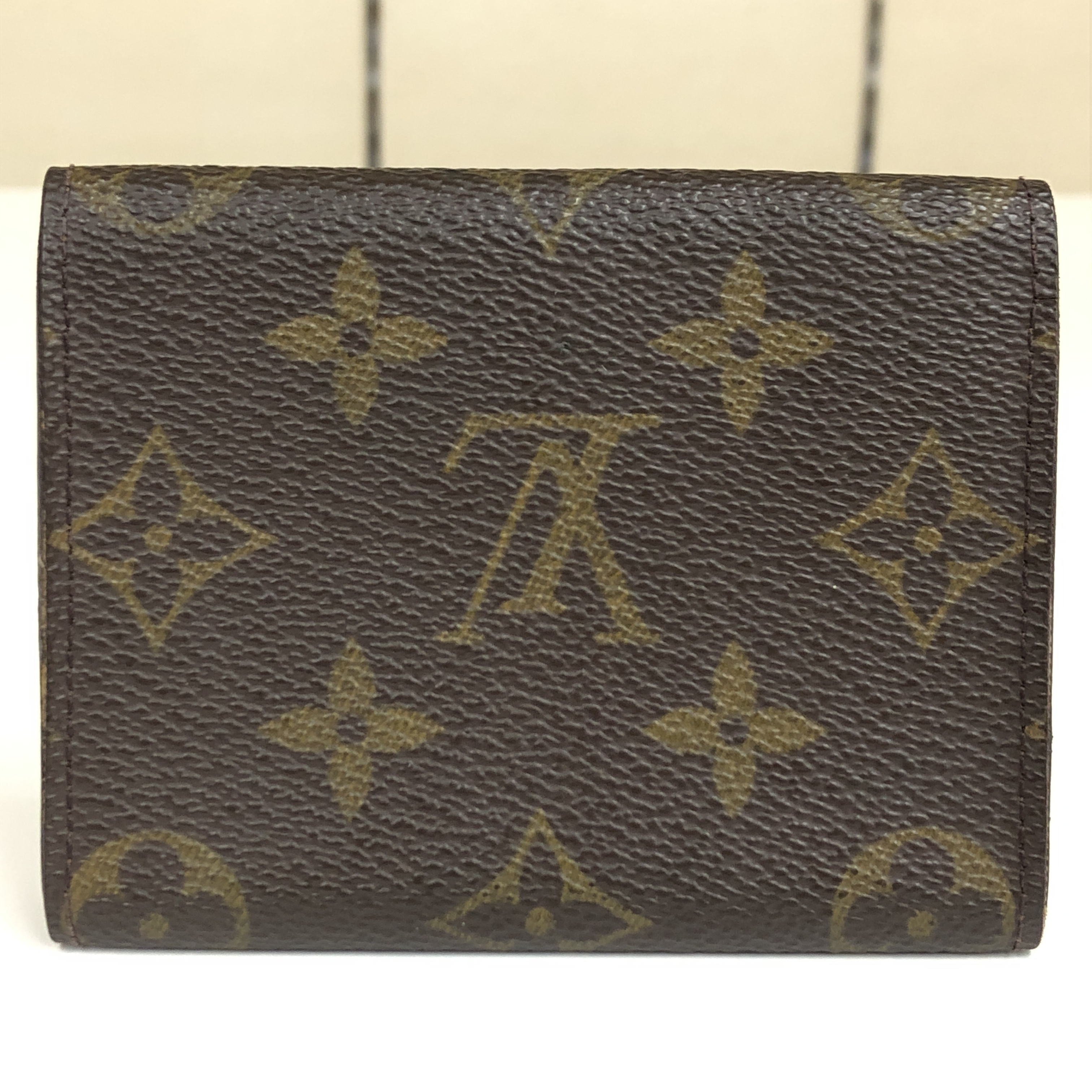 No stickiness Louis Vuitton Monogram Enveloppe Carte de Visite M62920 Card Case AS0011 Business Card Holder Pass Case Card Case Made in Spain Card Case — view 2