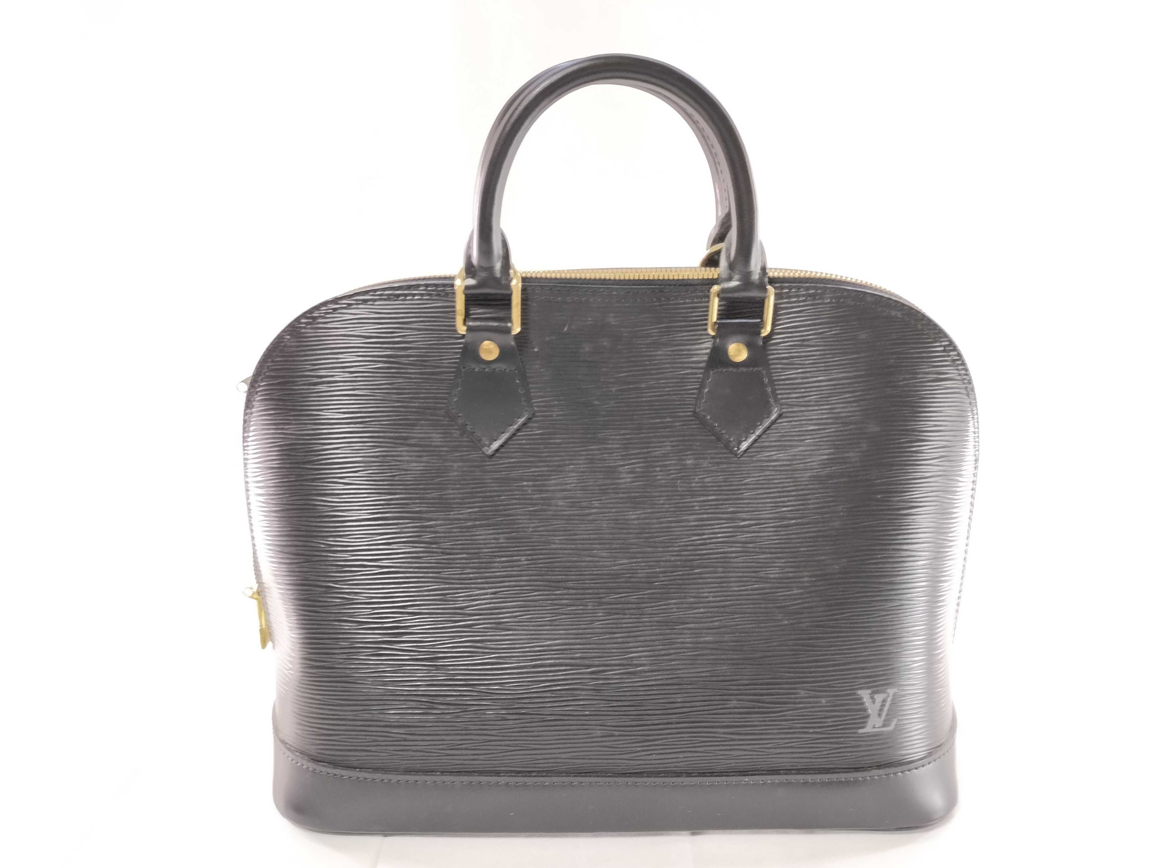 Epi Alma PM Black Handbag