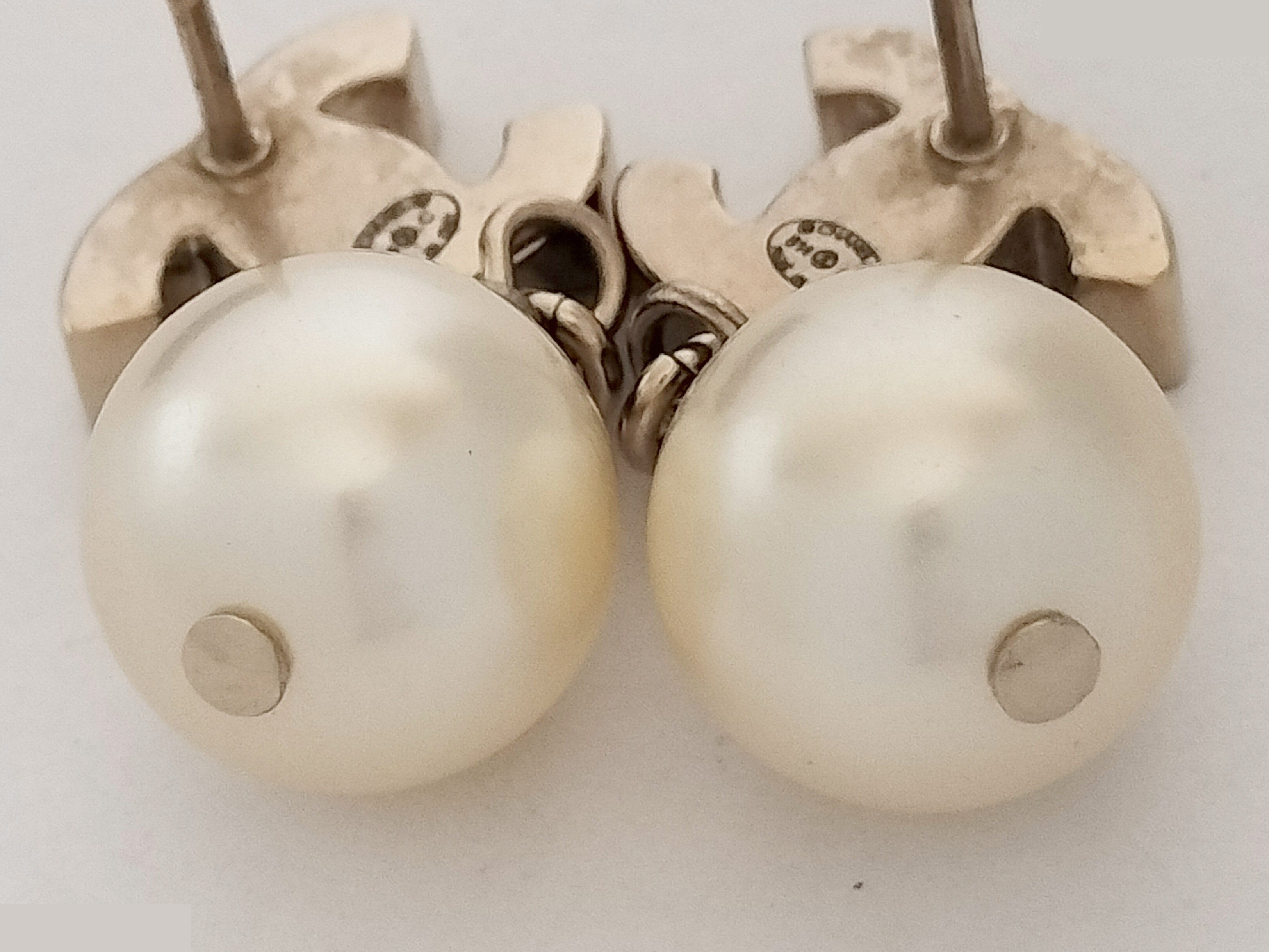 Coco F Pearl Gold Earrings — view 6