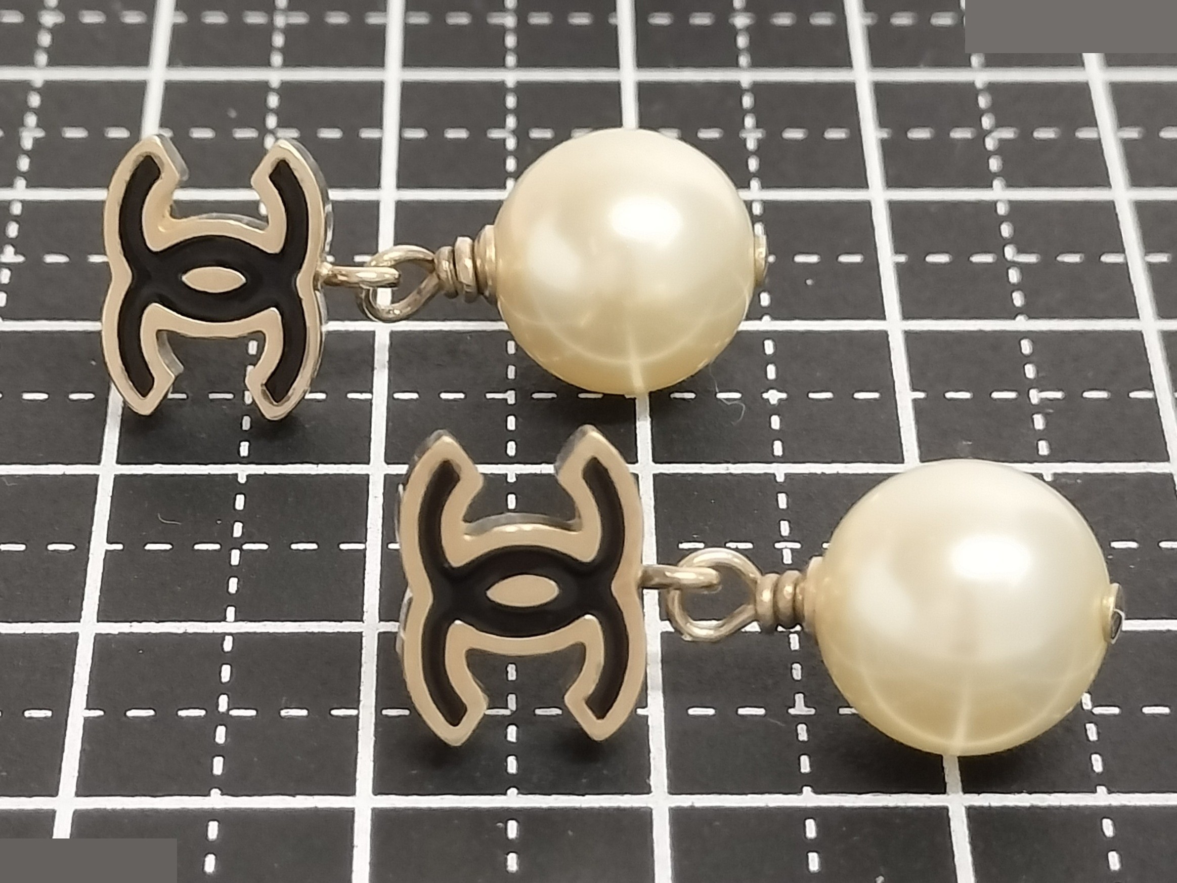 Coco F Pearl Gold Earrings — view 7