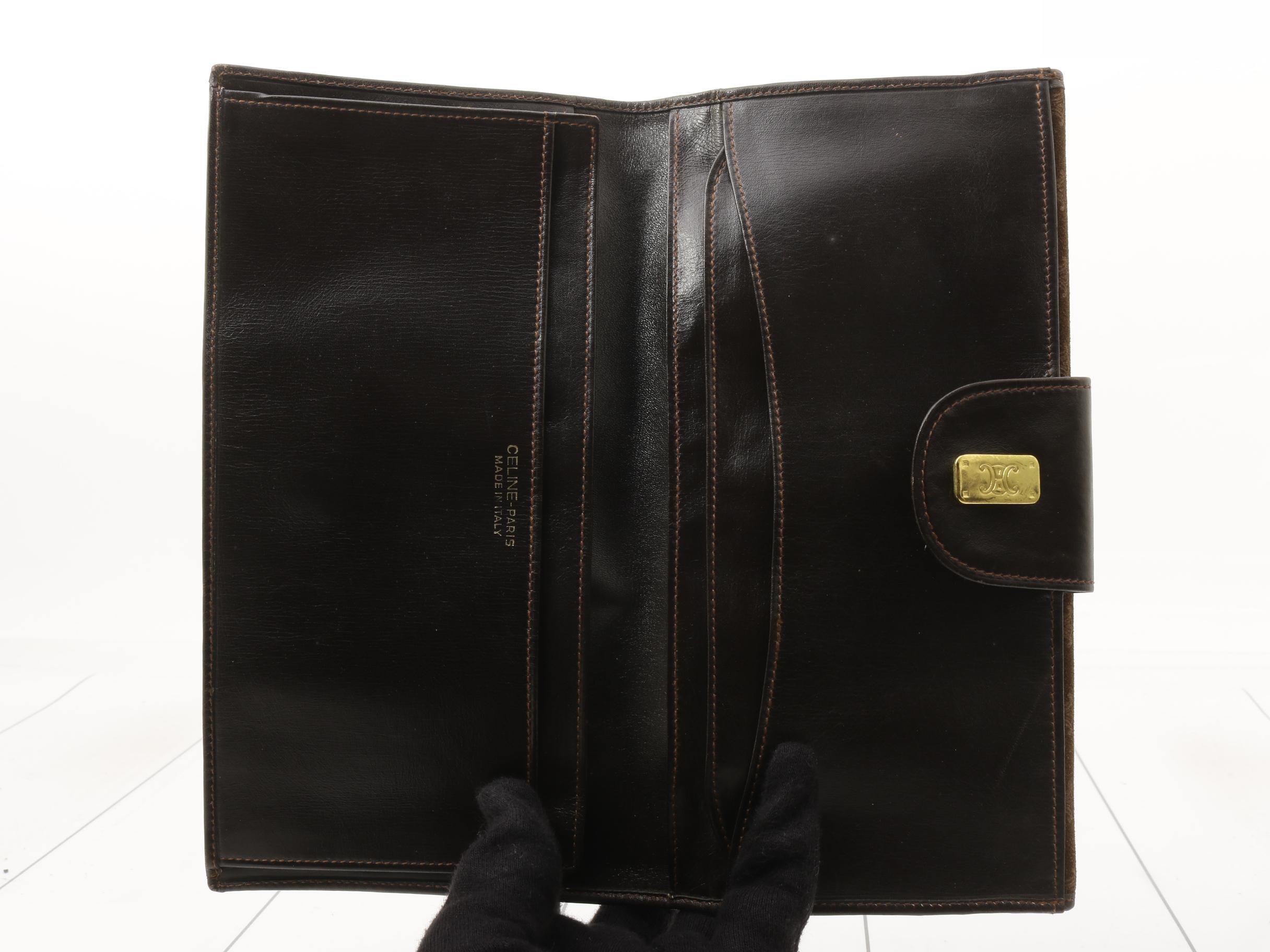 Suede long wallet — view 4