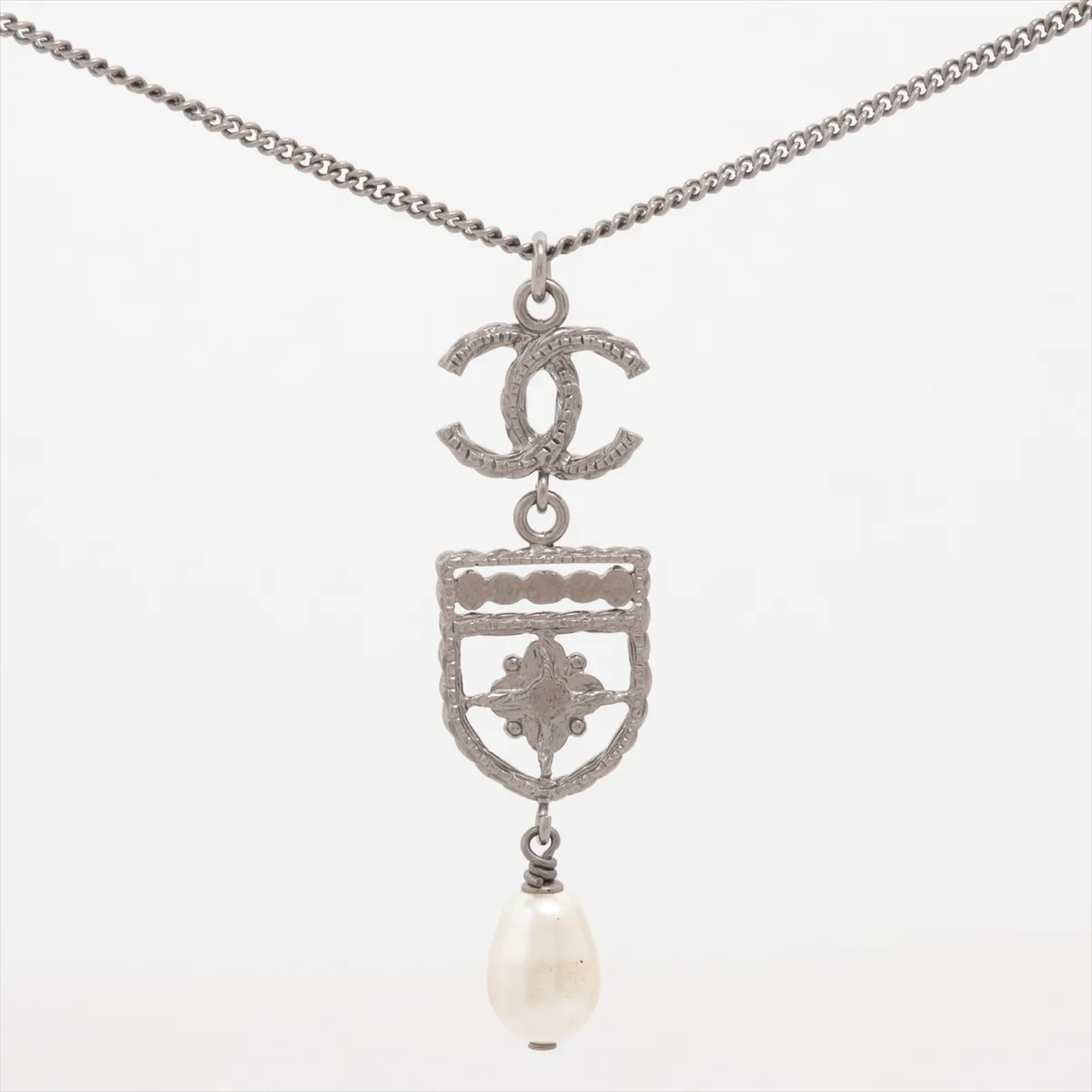 Coco Mark B15B Necklace, Metal, Silver, — view 2