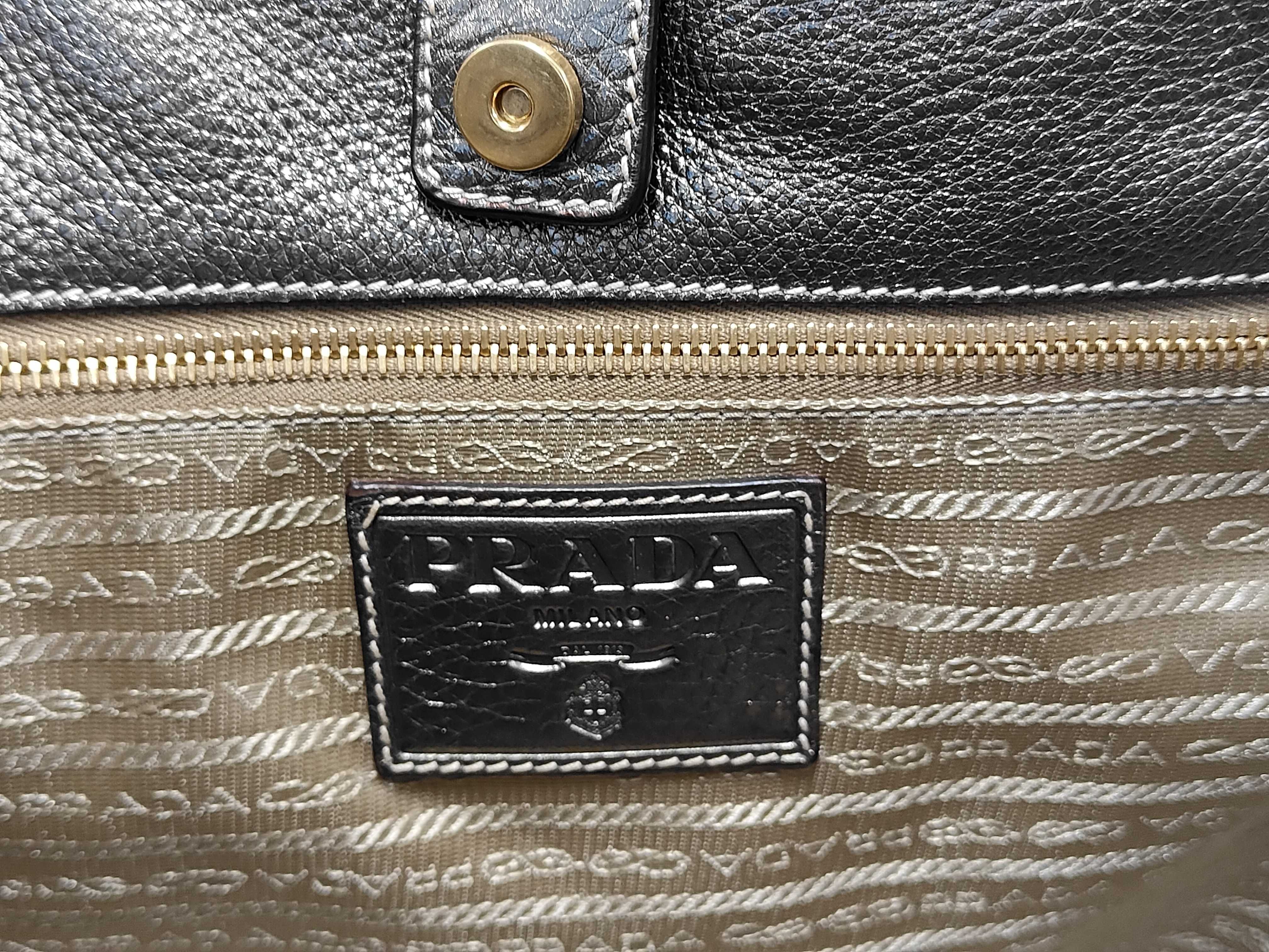 Canvas Jacquard Beige 2-Way Tote Bag with Stitching Tag — view 10