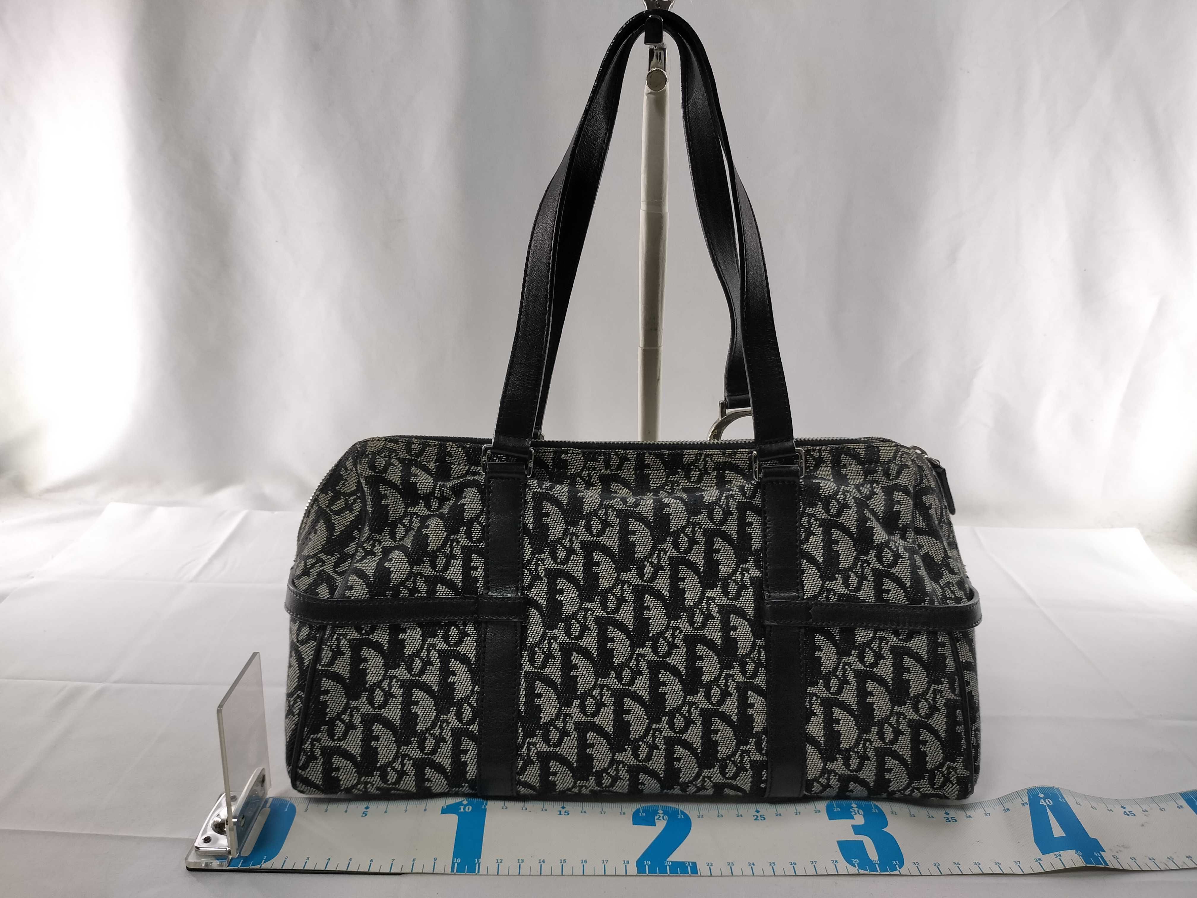 Trotter Charm Boston Bag, Navy — view 2