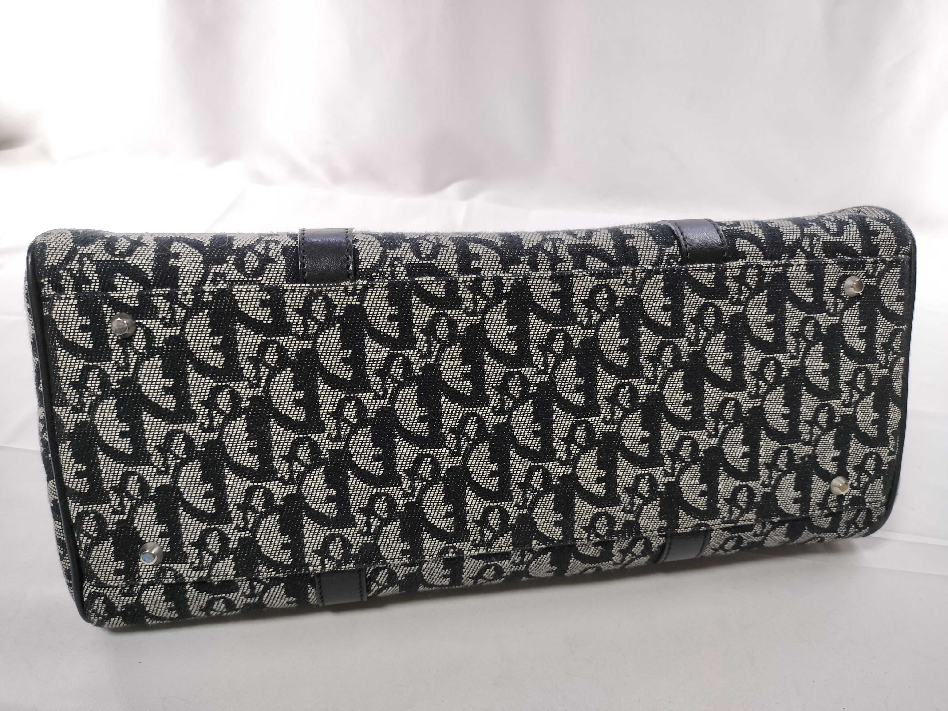 Trotter Charm Boston Bag, Navy — view 8