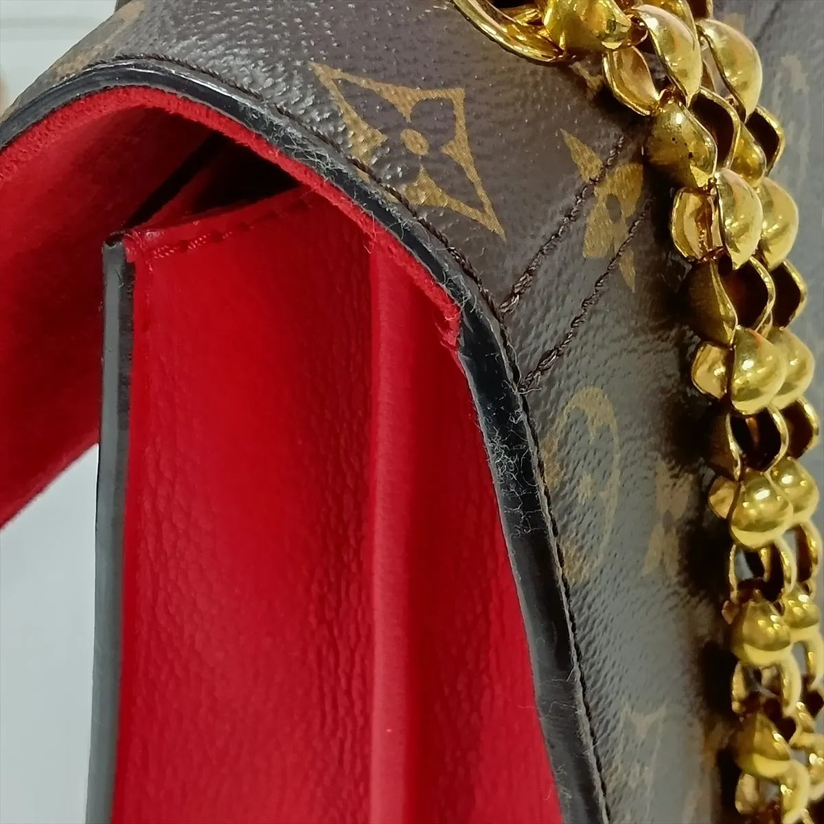 Monogram x Leather Victoire M41731 AH0017 Brown x Red — view 14