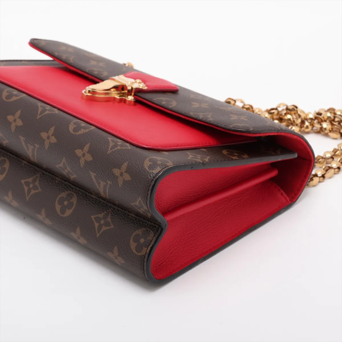 Monogram x Leather Victoire M41731 AH0017 Brown x Red — view 3