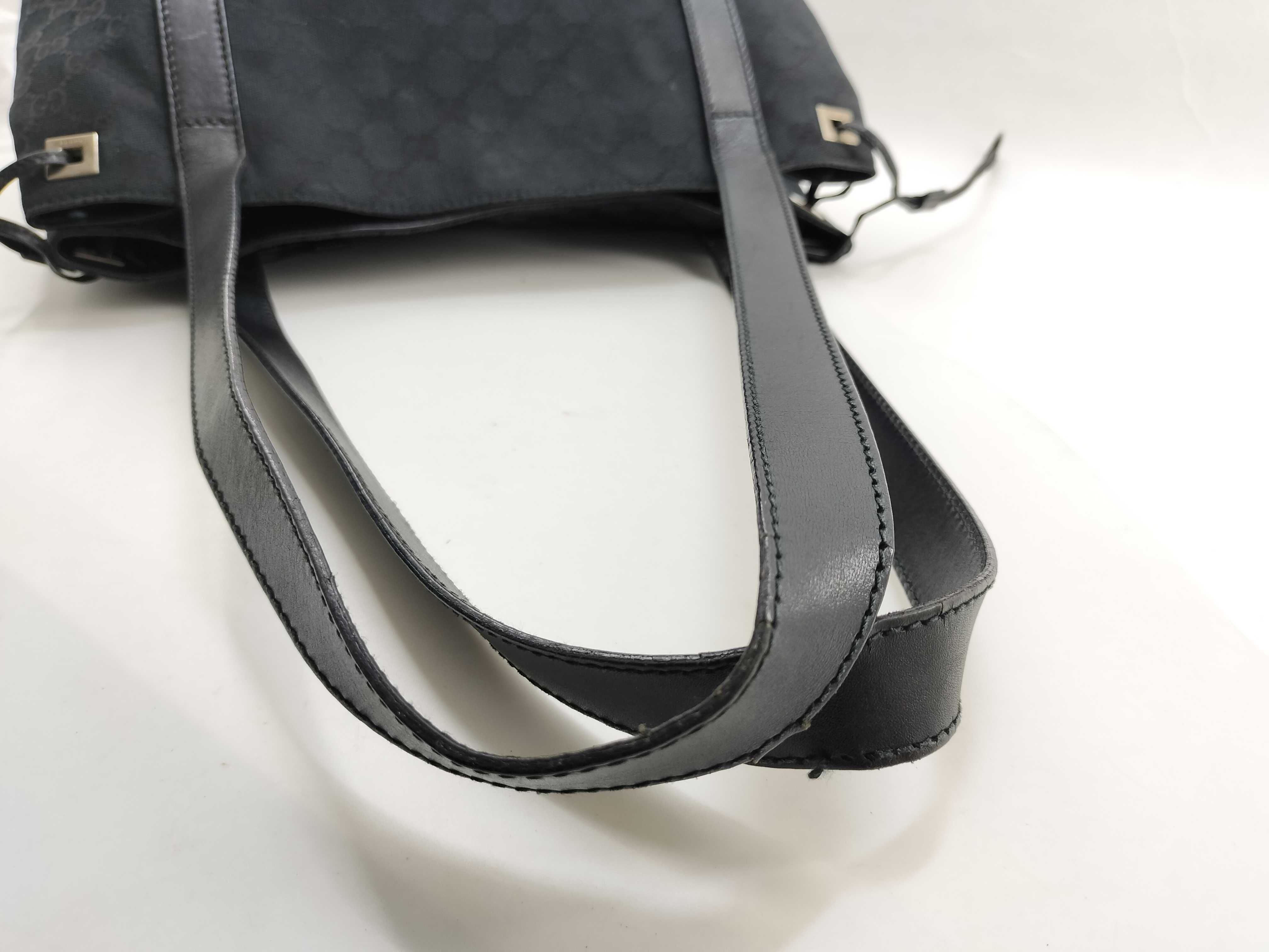 GG Canvas Tote Bag, Black, 019 0493 — view 9