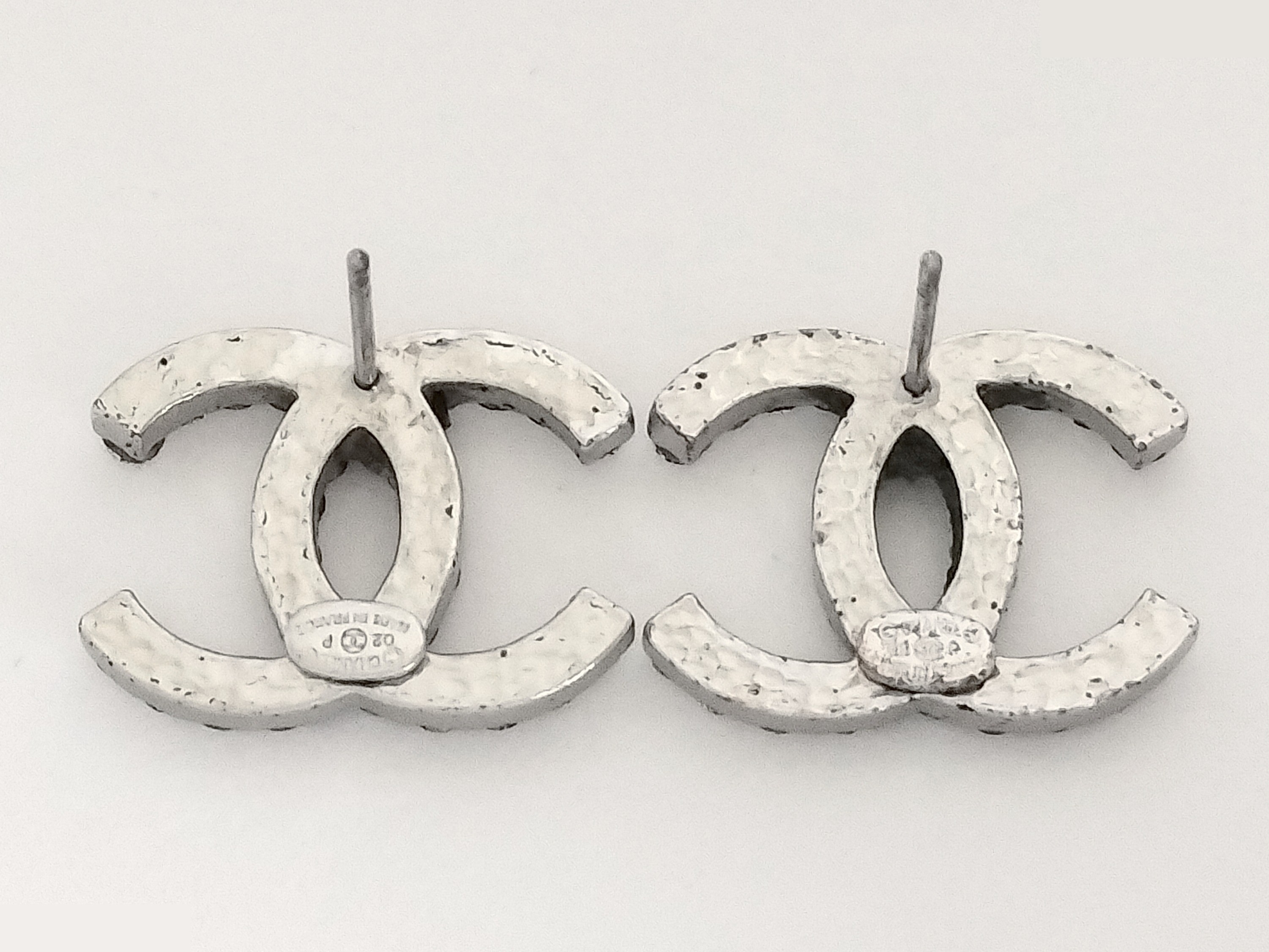 Unused Coco Rhinestone Silver Earrings — view 3