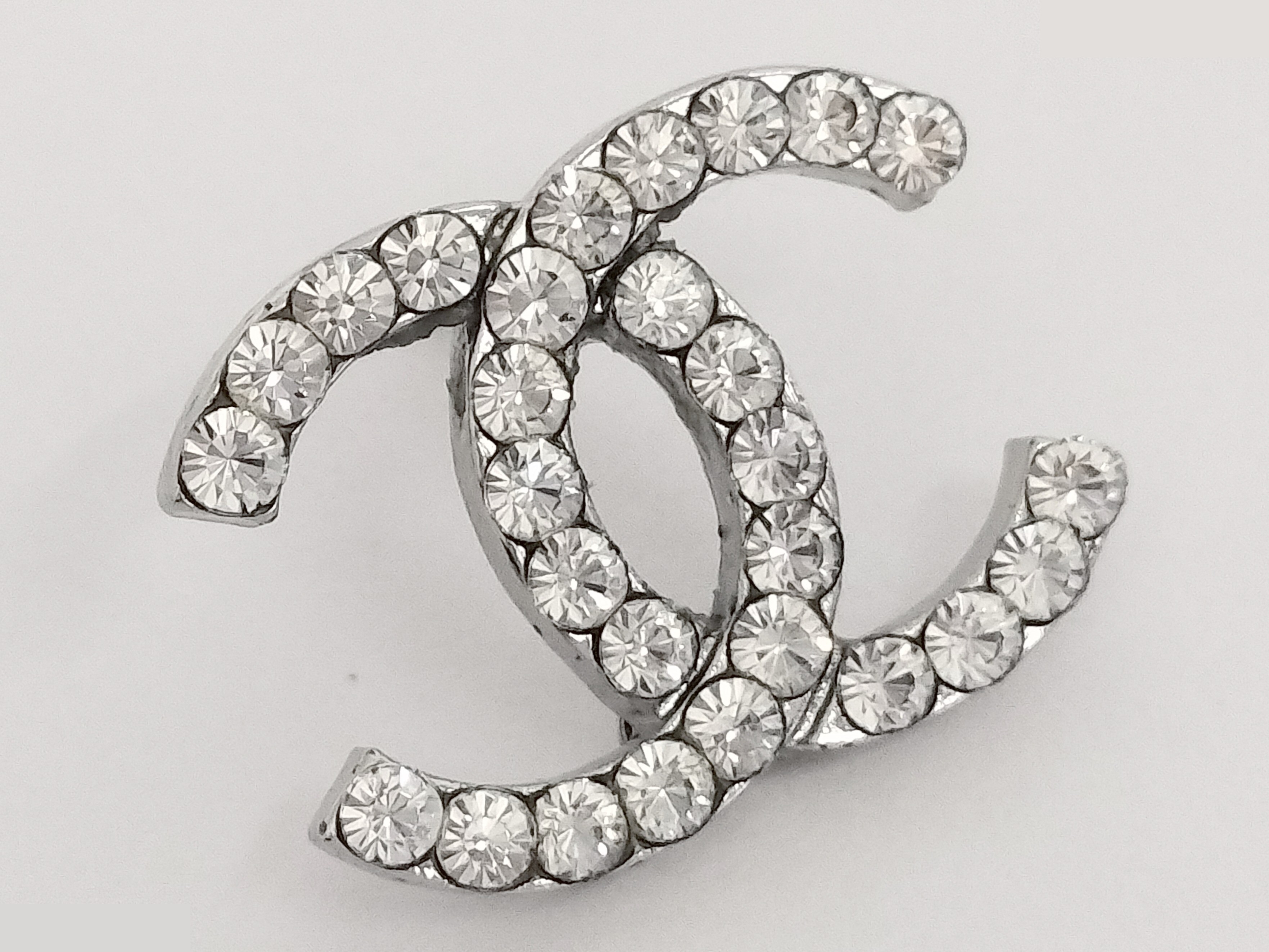 Unused Coco Rhinestone Silver Earrings — view 7