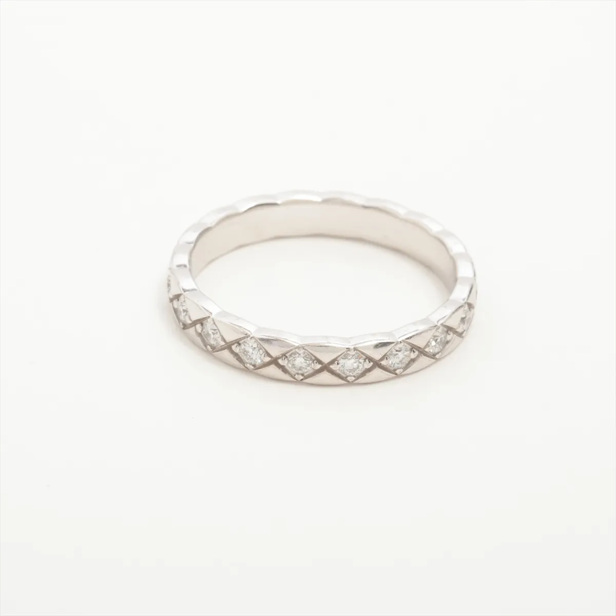Coco Crush Diamond Ring, 750 (WG), 3.5g, Size 54, DL6657 — view 2