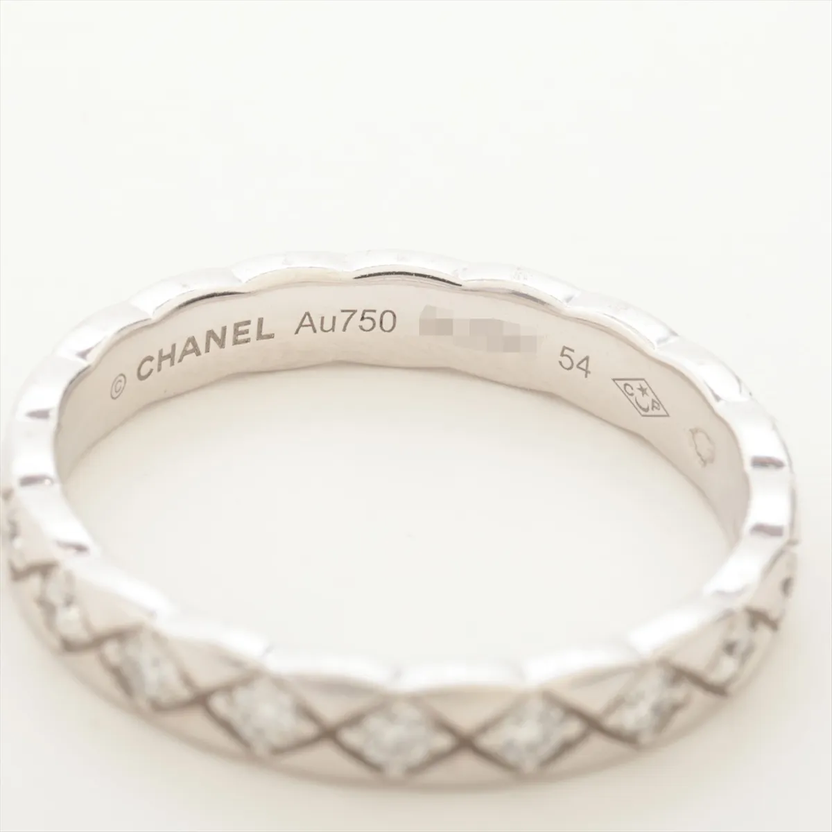 Coco Crush Diamond Ring, 750 (WG), 3.5g, Size 54, DL6657 — view 3