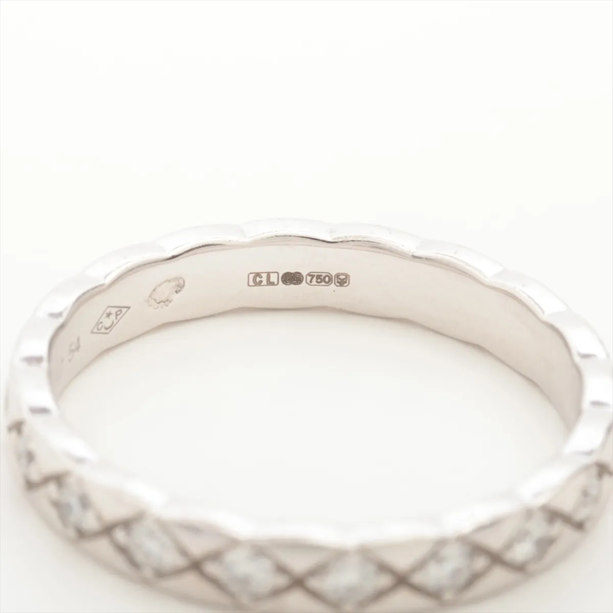 Coco Crush Diamond Ring, 750 (WG), 3.5g, Size 54, DL6657 — view 4