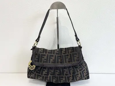 Chef Charm Zucca Canvas Leather Shoulder Bag One-Shoulder Bag