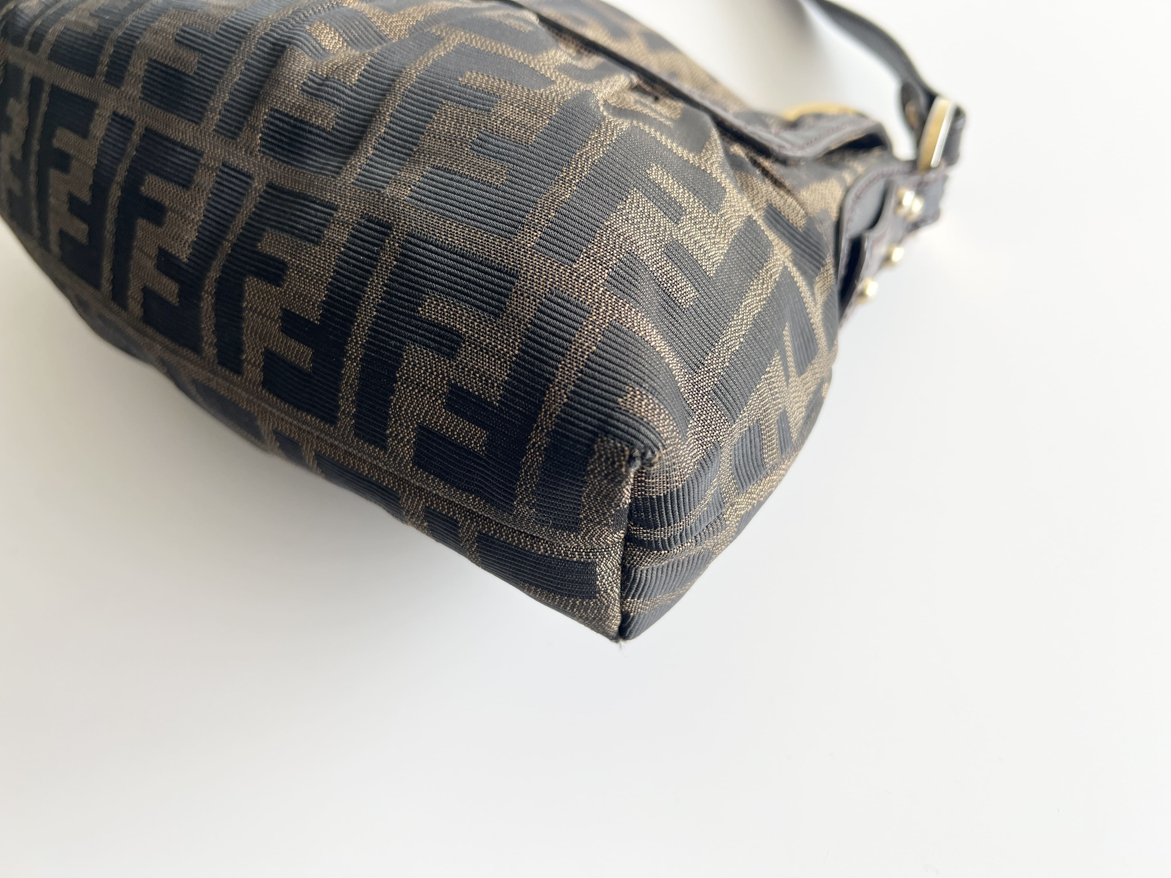 Chef Charm Zucca Canvas Leather Shoulder Bag One-Shoulder Bag — view 11