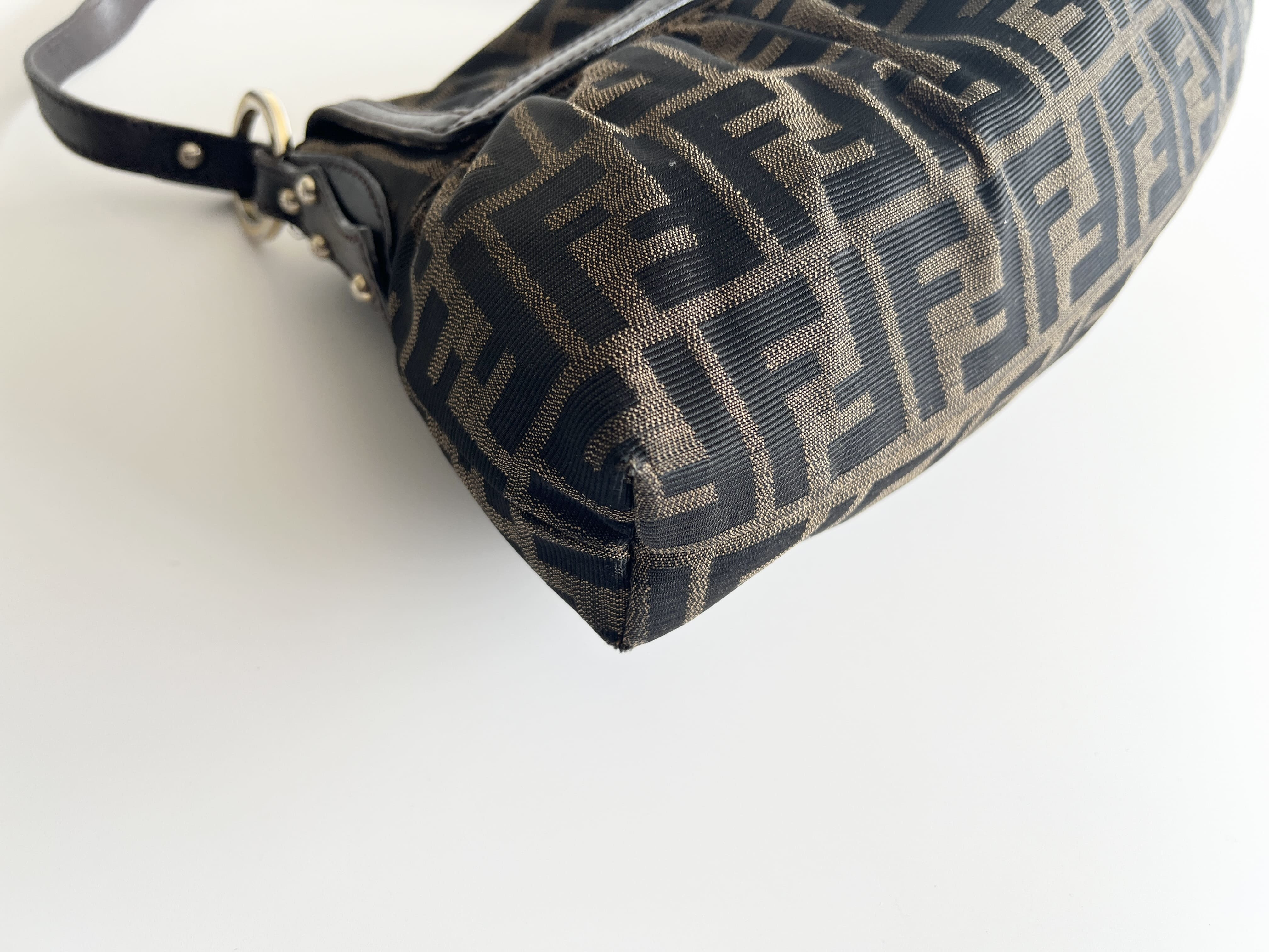 Chef Charm Zucca Canvas Leather Shoulder Bag One-Shoulder Bag — view 12