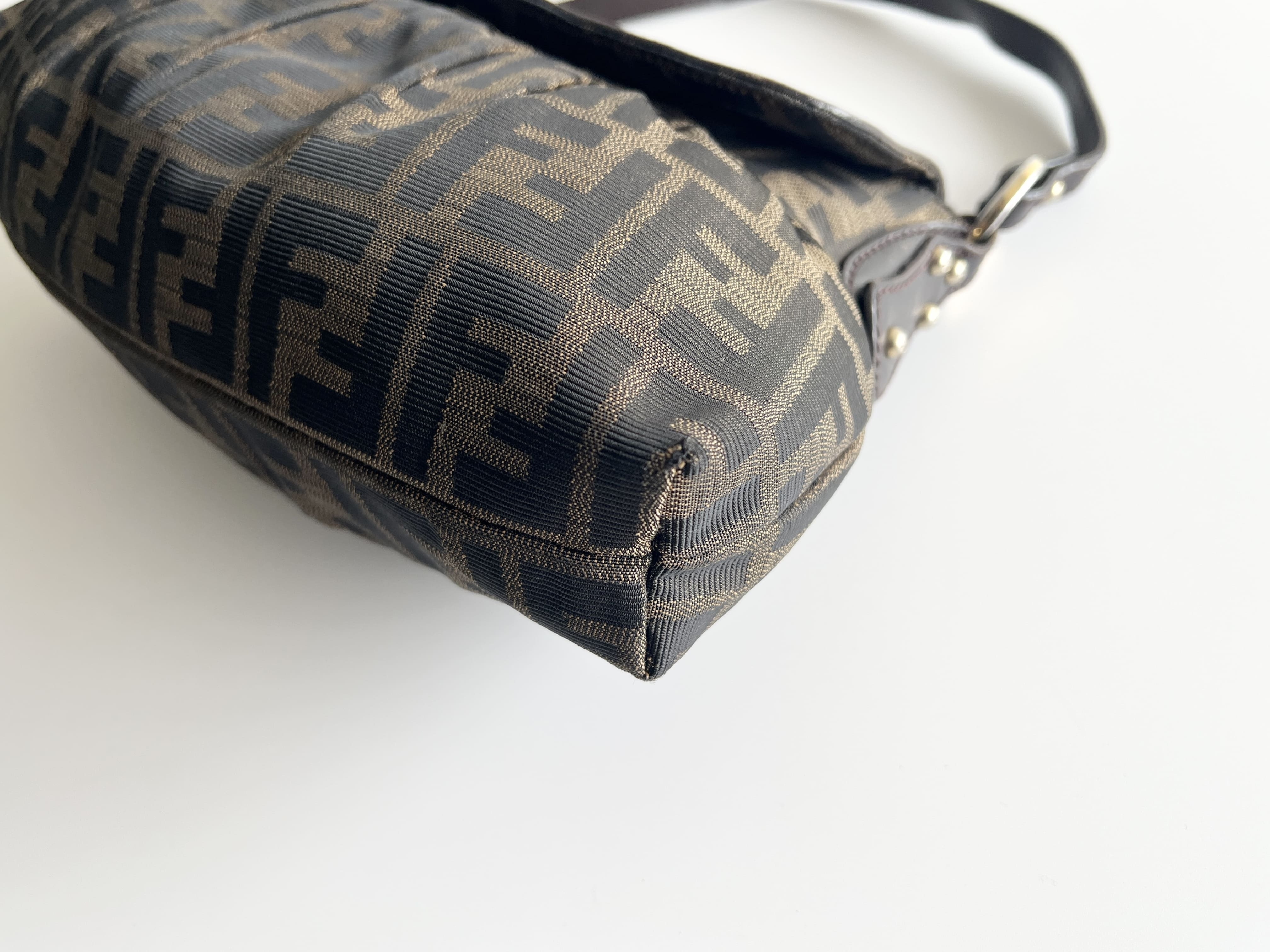 Chef Charm Zucca Canvas Leather Shoulder Bag One-Shoulder Bag — view 13