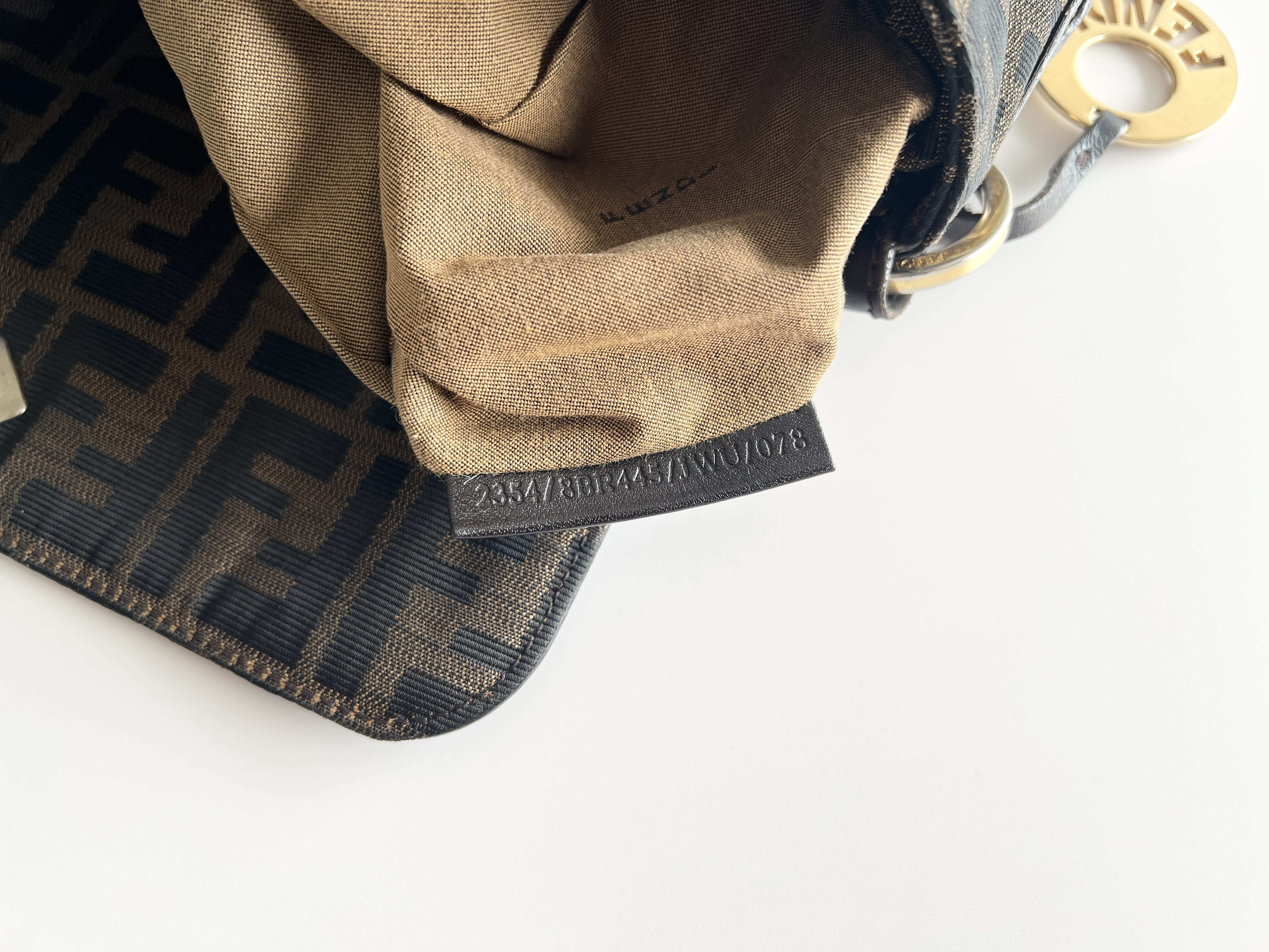 Chef Charm Zucca Canvas Leather Shoulder Bag One-Shoulder Bag — view 8