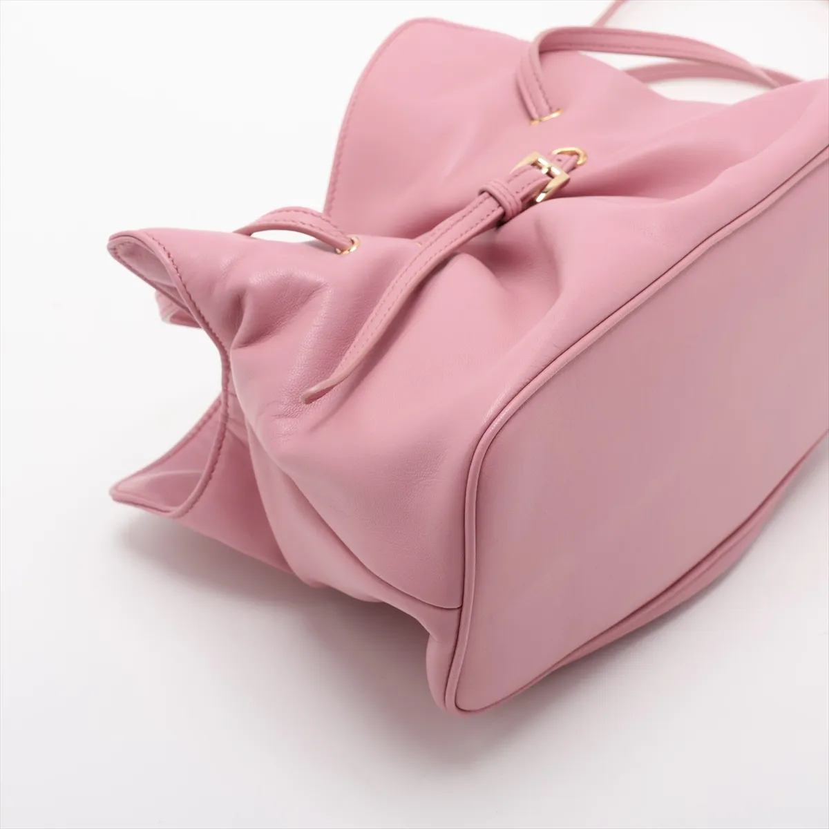 Dada Small Leather Shoulder Bag, Pink, 1BG586 — view 4
