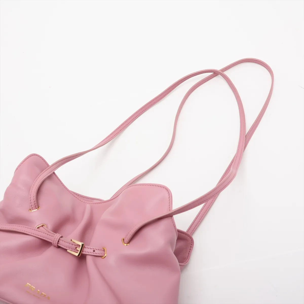Dada Small Leather Shoulder Bag, Pink, 1BG586 — view 5