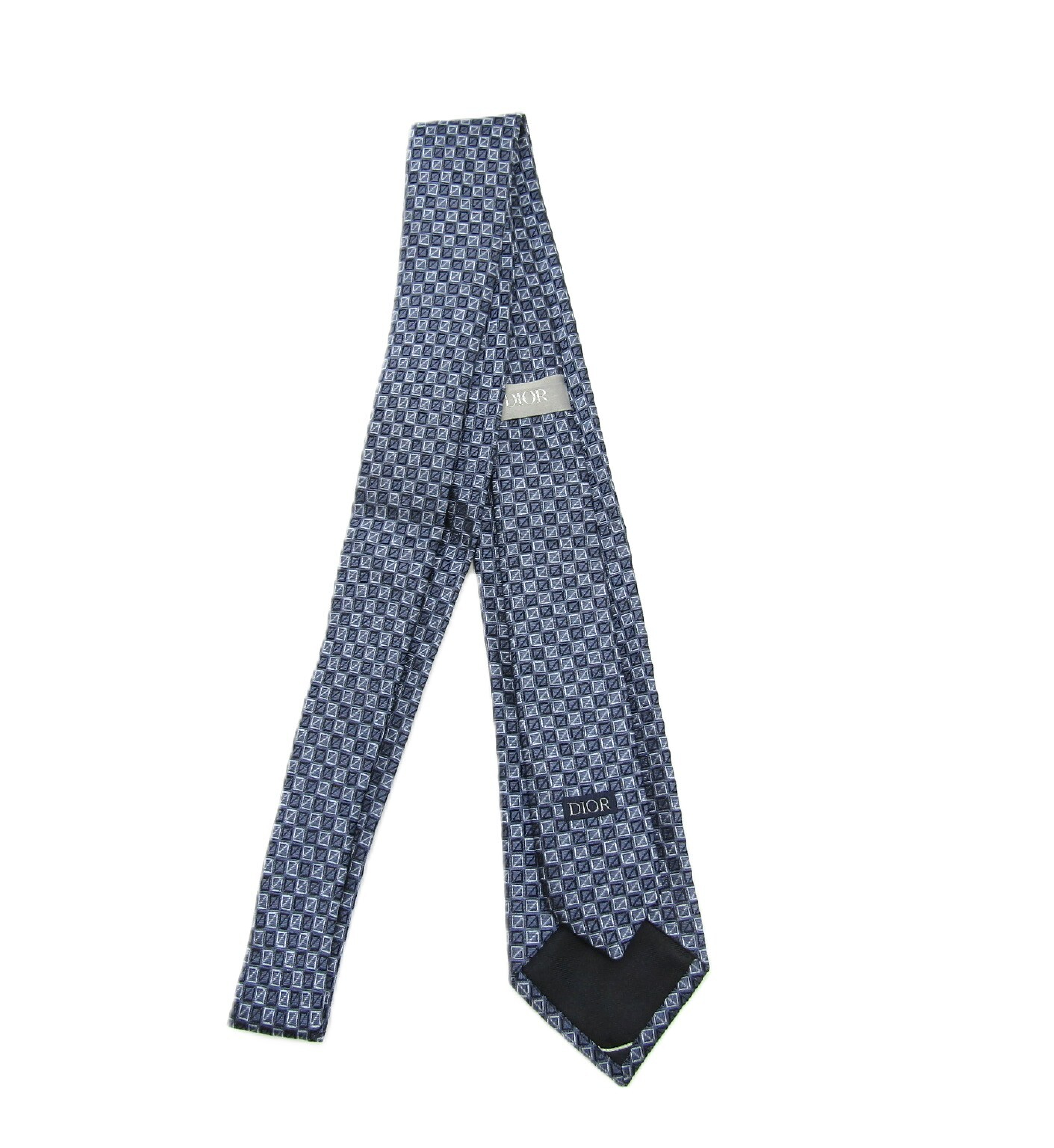 Silk Tie, Blue, 7cm wide, Other Accessories — view 2