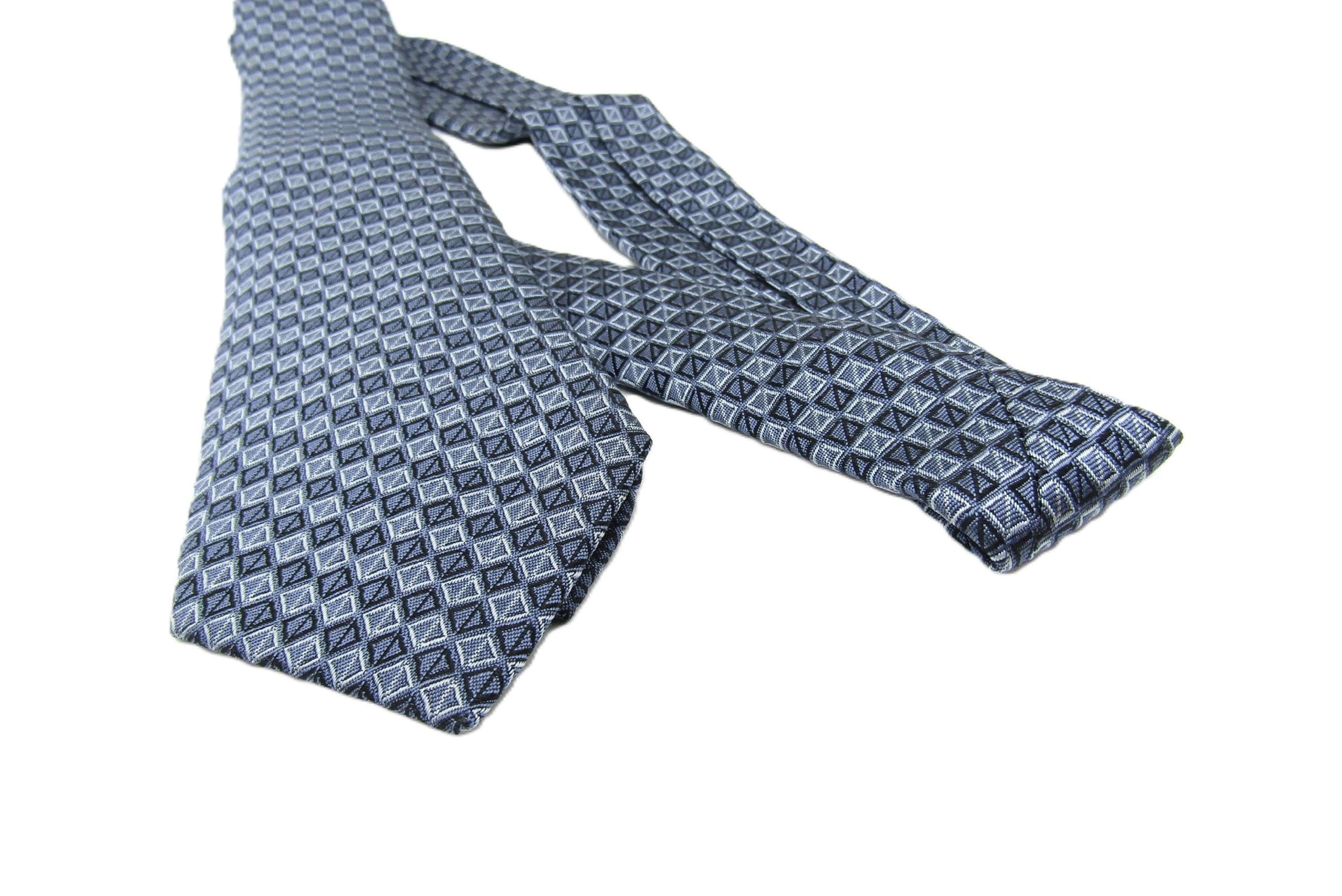 Silk Tie, Blue, 7cm wide, Other Accessories — view 4