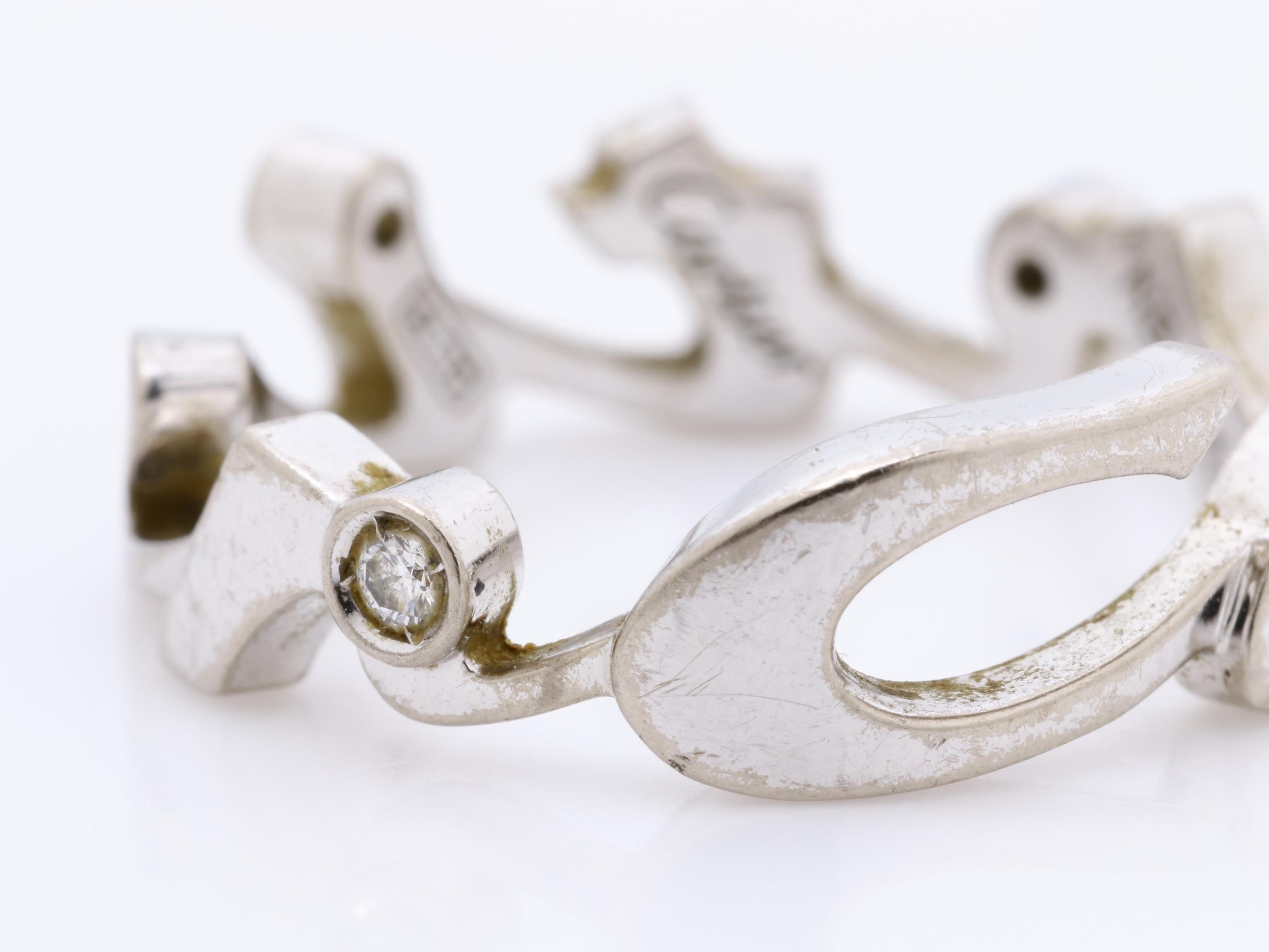 Signature ring, 750WG, diamond, 4.7g, size #53 / actual size #12 — view 3