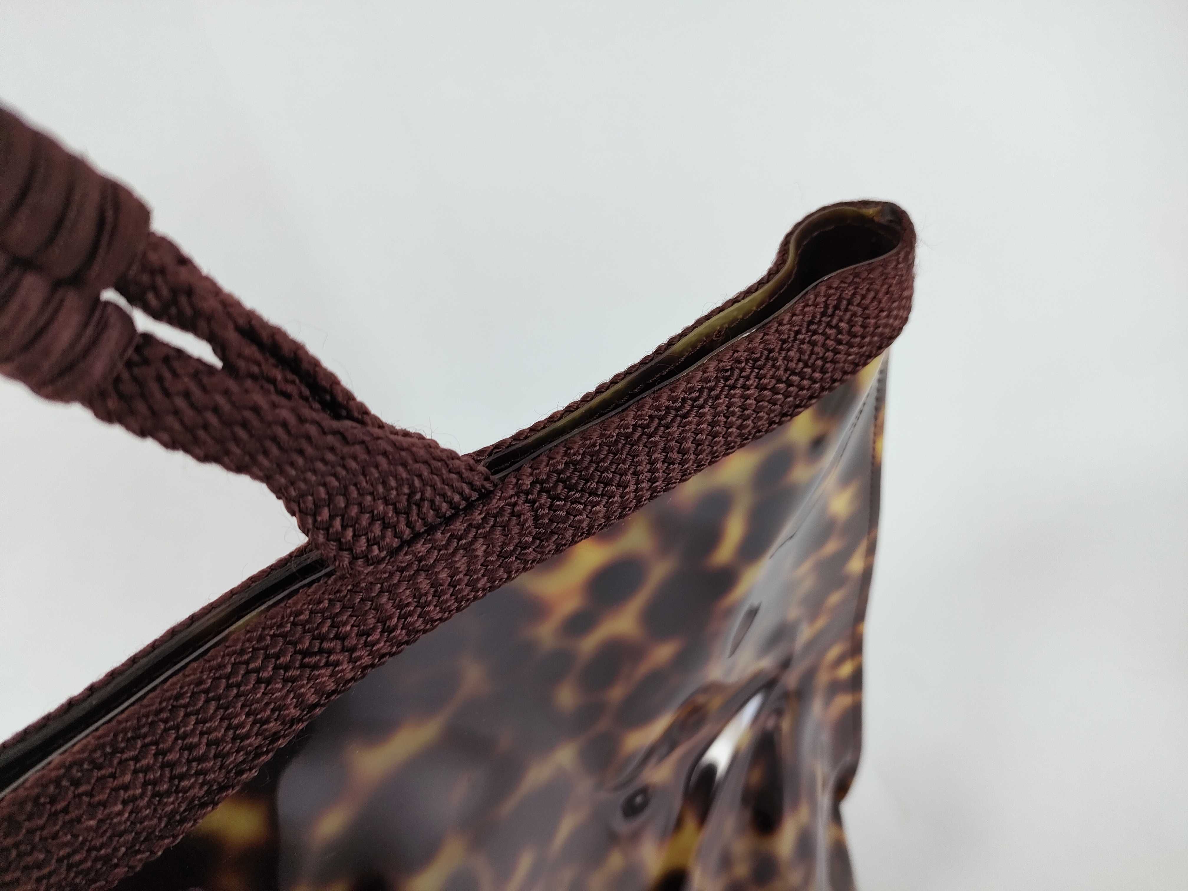handbag, leopard print, YSL logo handbag — view 8