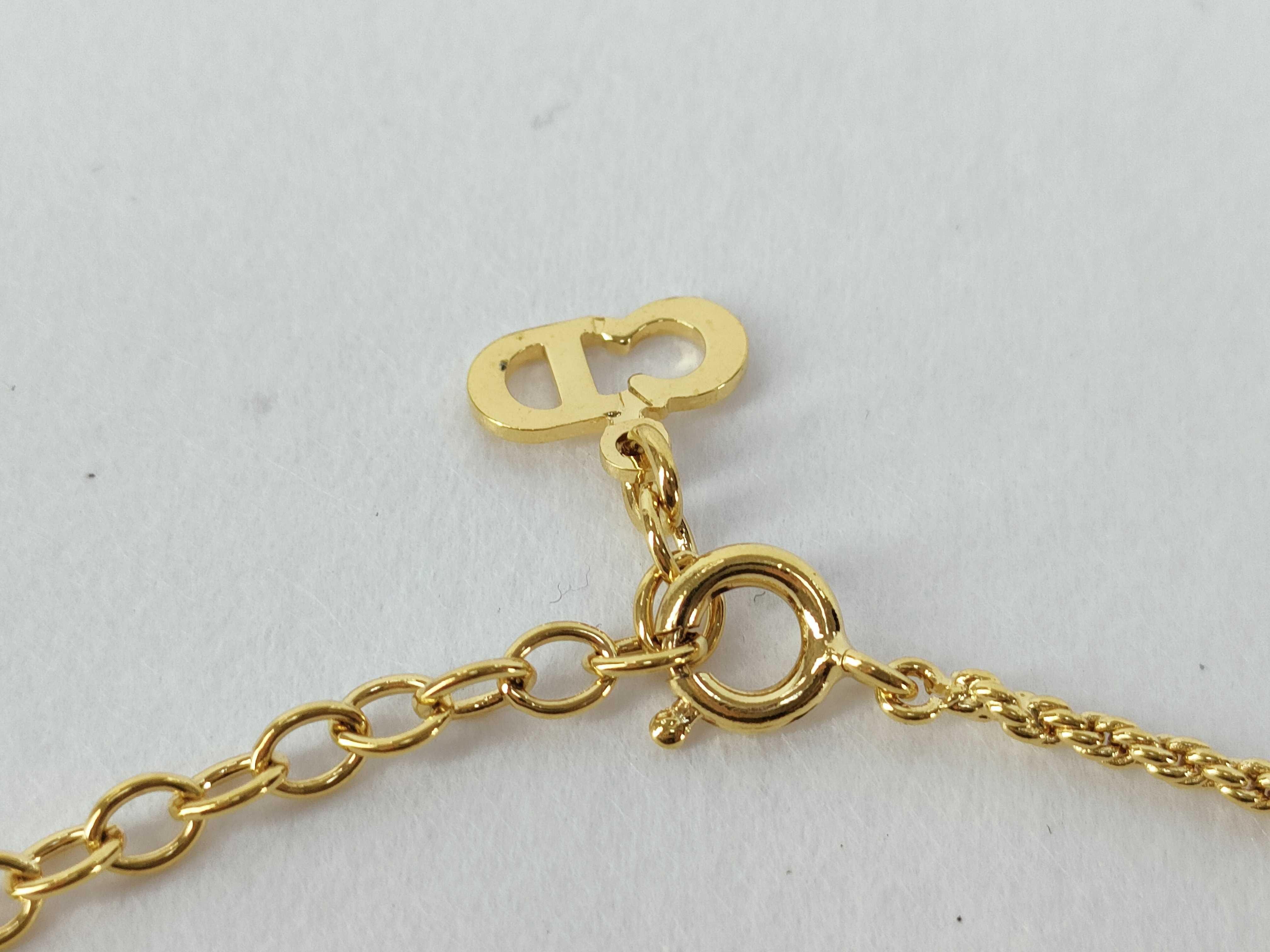 Oval CD Rhinestone Necklace — view 3