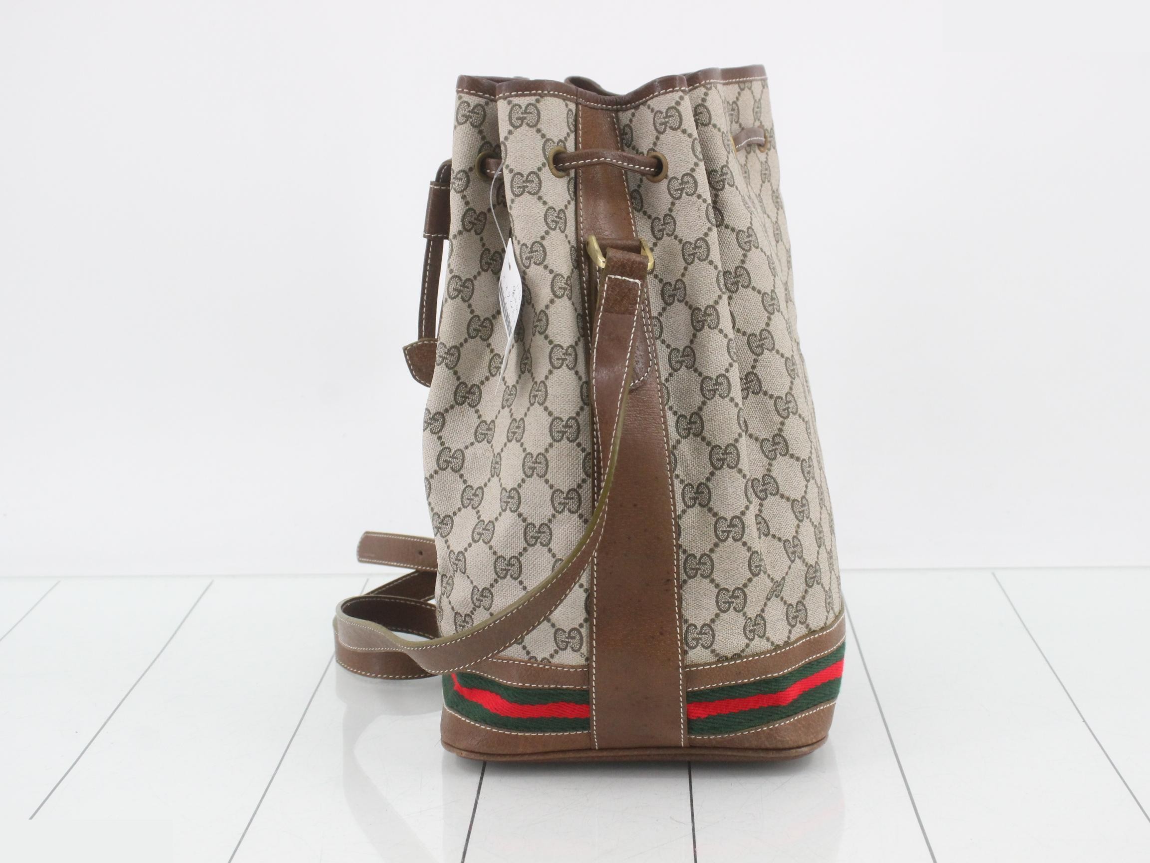 GG Supreme Sherry Drawstring Shoulder Bag — view 3