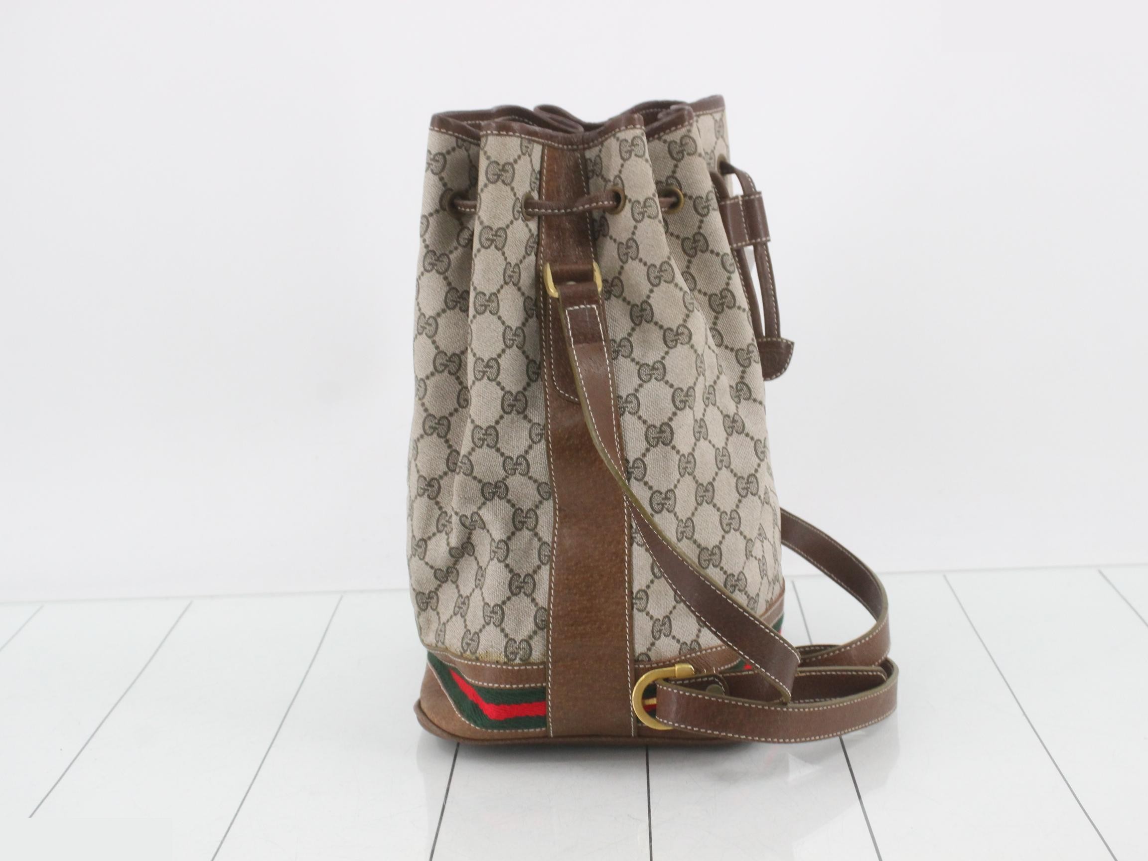 GG Supreme Sherry Drawstring Shoulder Bag — view 4