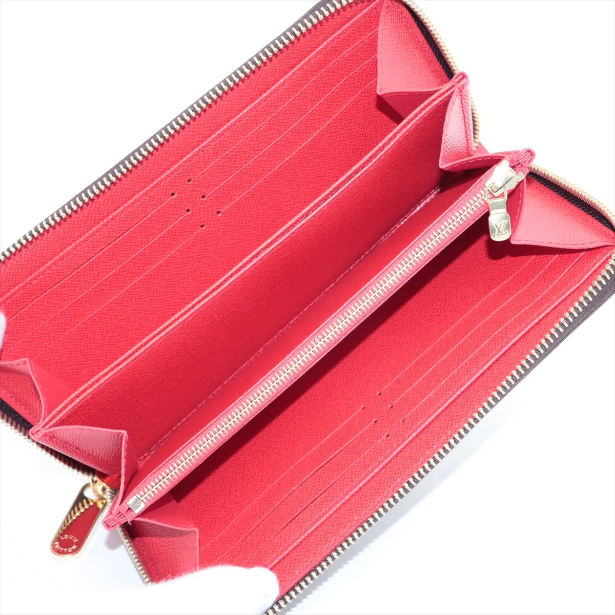 Monogram Zippy Wallet M41896 Coquelicot Round Zip Wallet RFID Reactive — view 3
