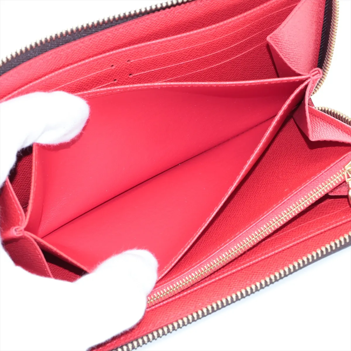 Monogram Zippy Wallet M41896 Coquelicot Round Zip Wallet RFID Reactive — view 6