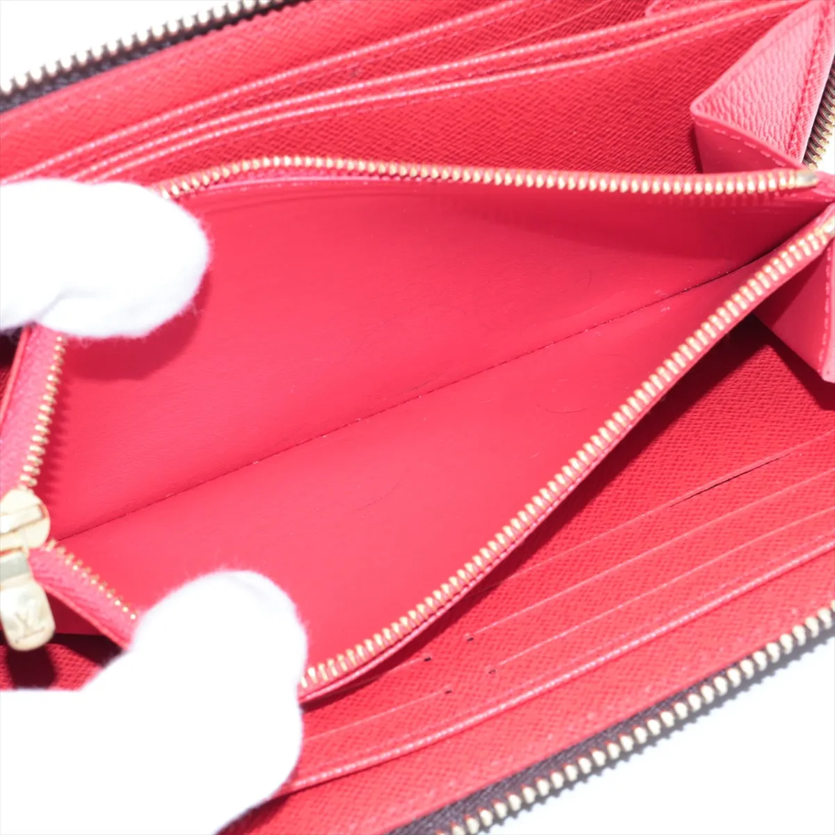 Monogram Zippy Wallet M41896 Coquelicot Round Zip Wallet RFID Reactive — view 10