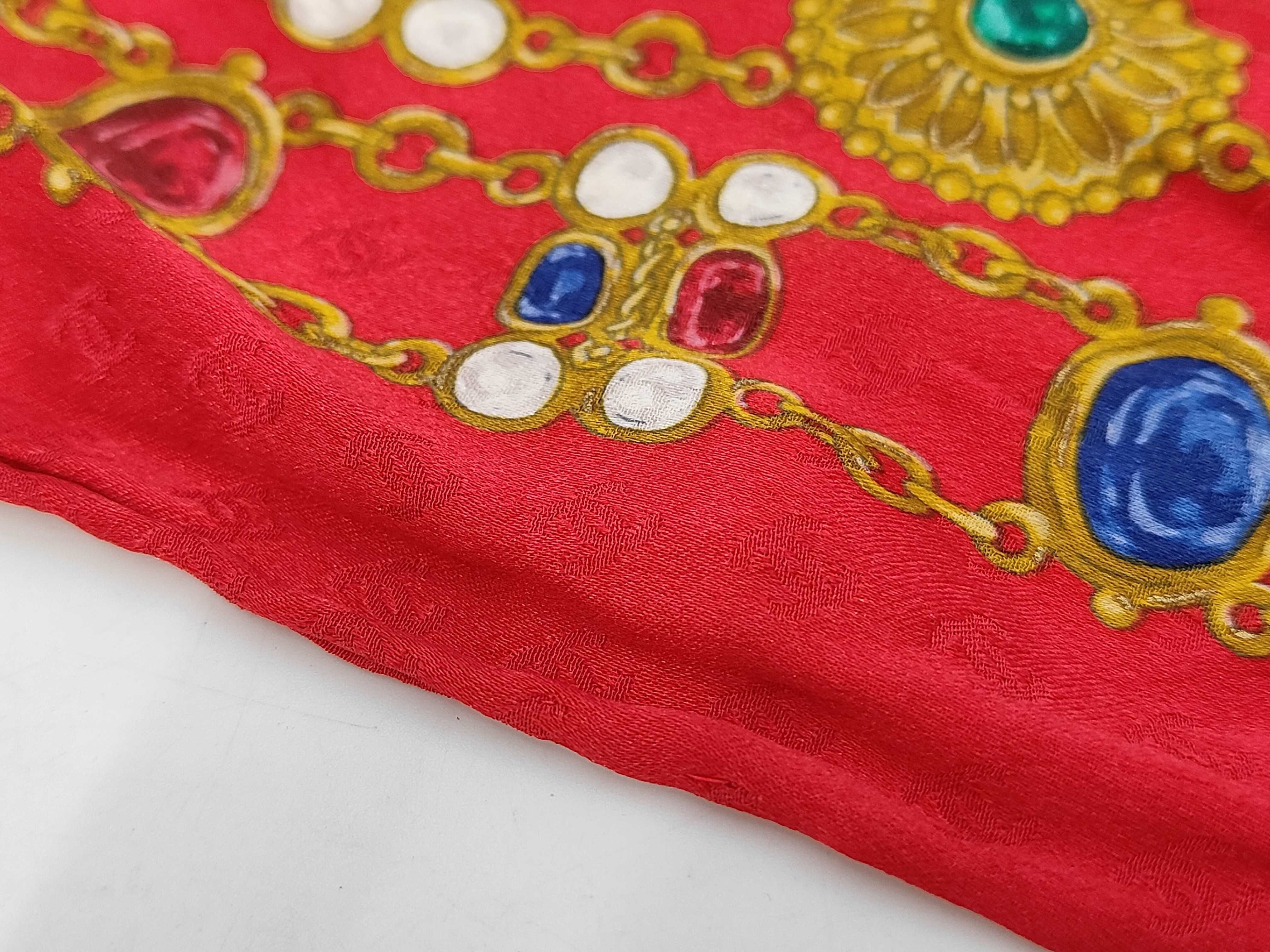 jewel pattern scarf / silk and other accessories — view 4