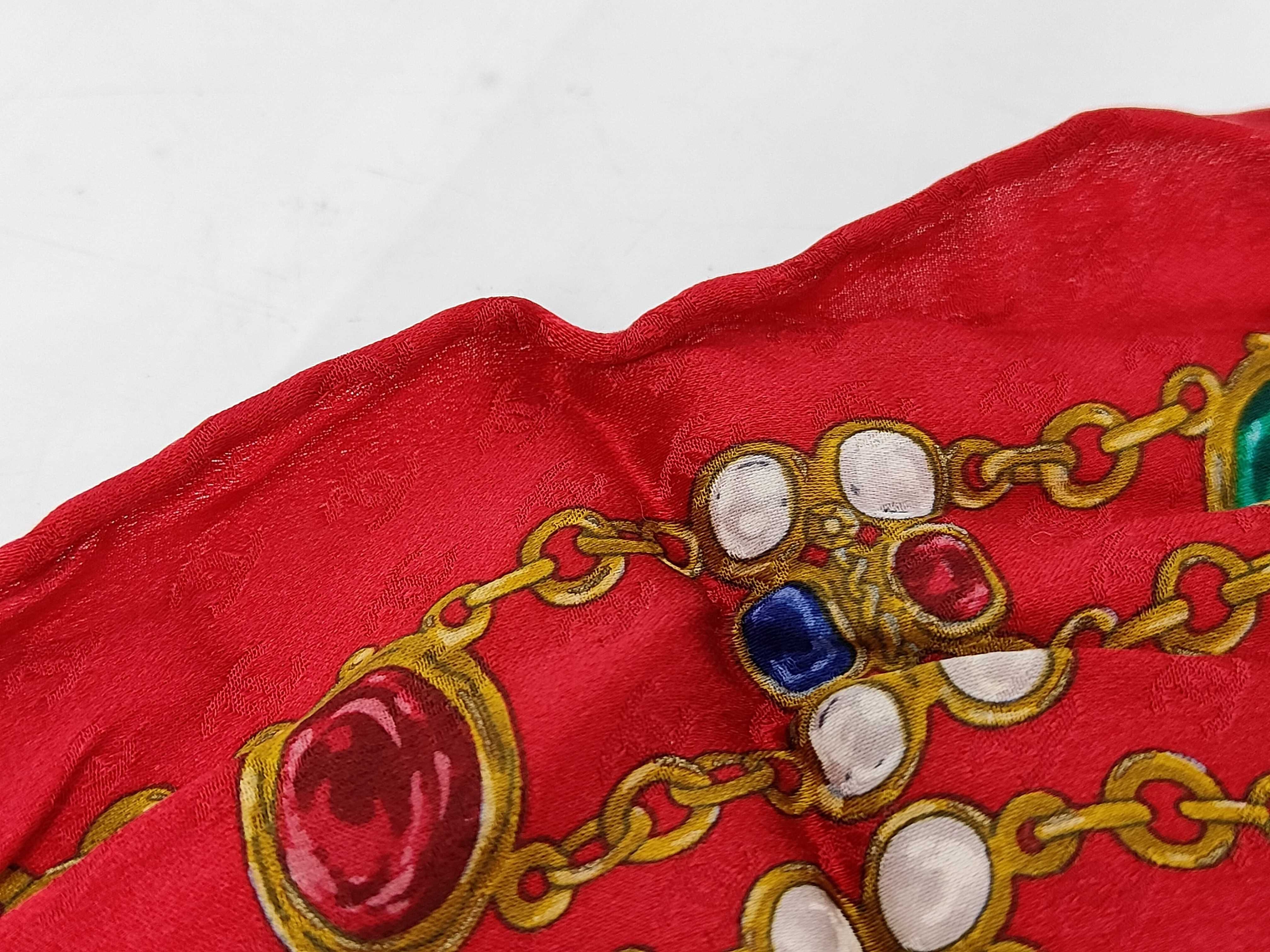 jewel pattern scarf / silk and other accessories — view 6