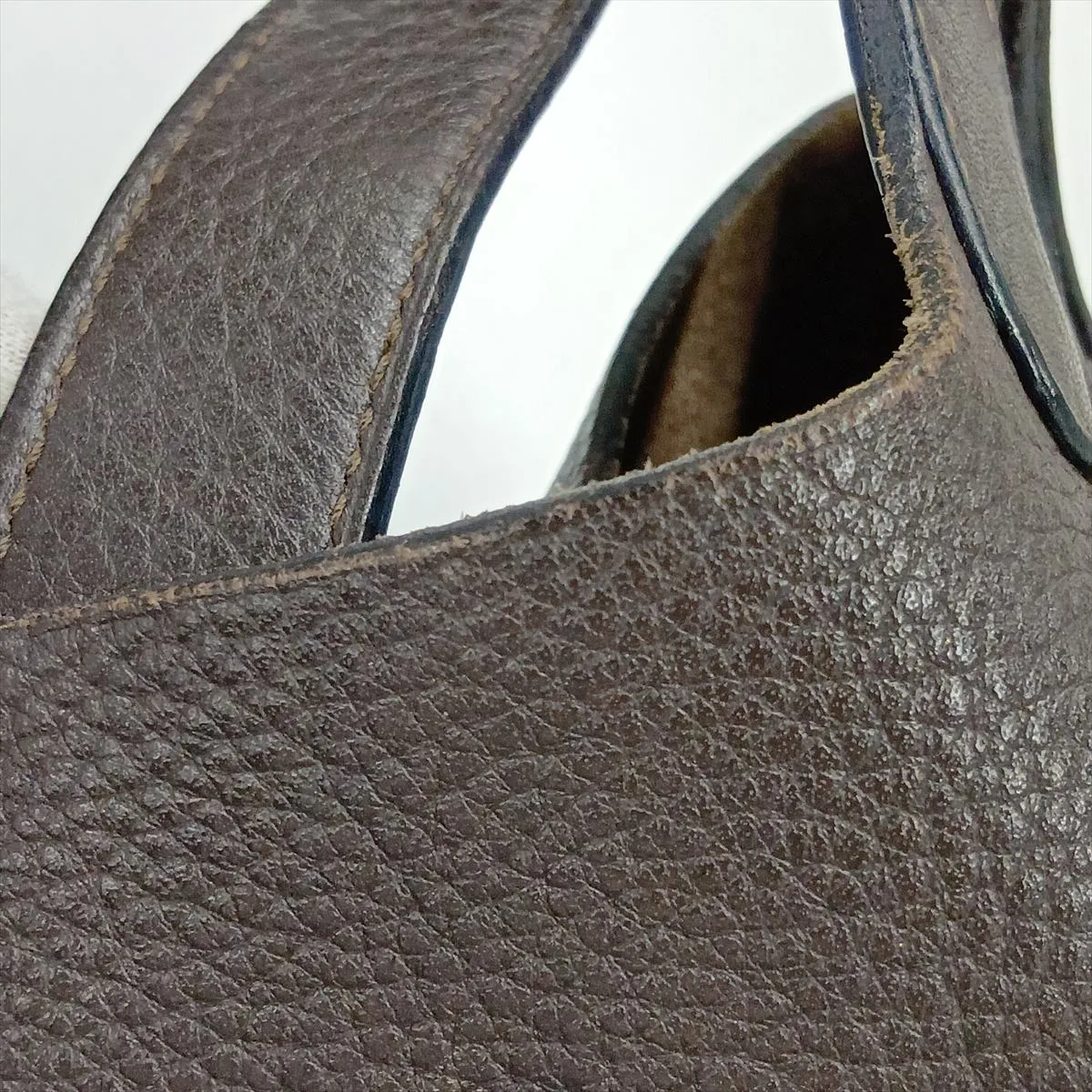 Picotin Lock 18 PM, Taurillon Clemence leather, brown, silver hardware, M: 2009 — view 13