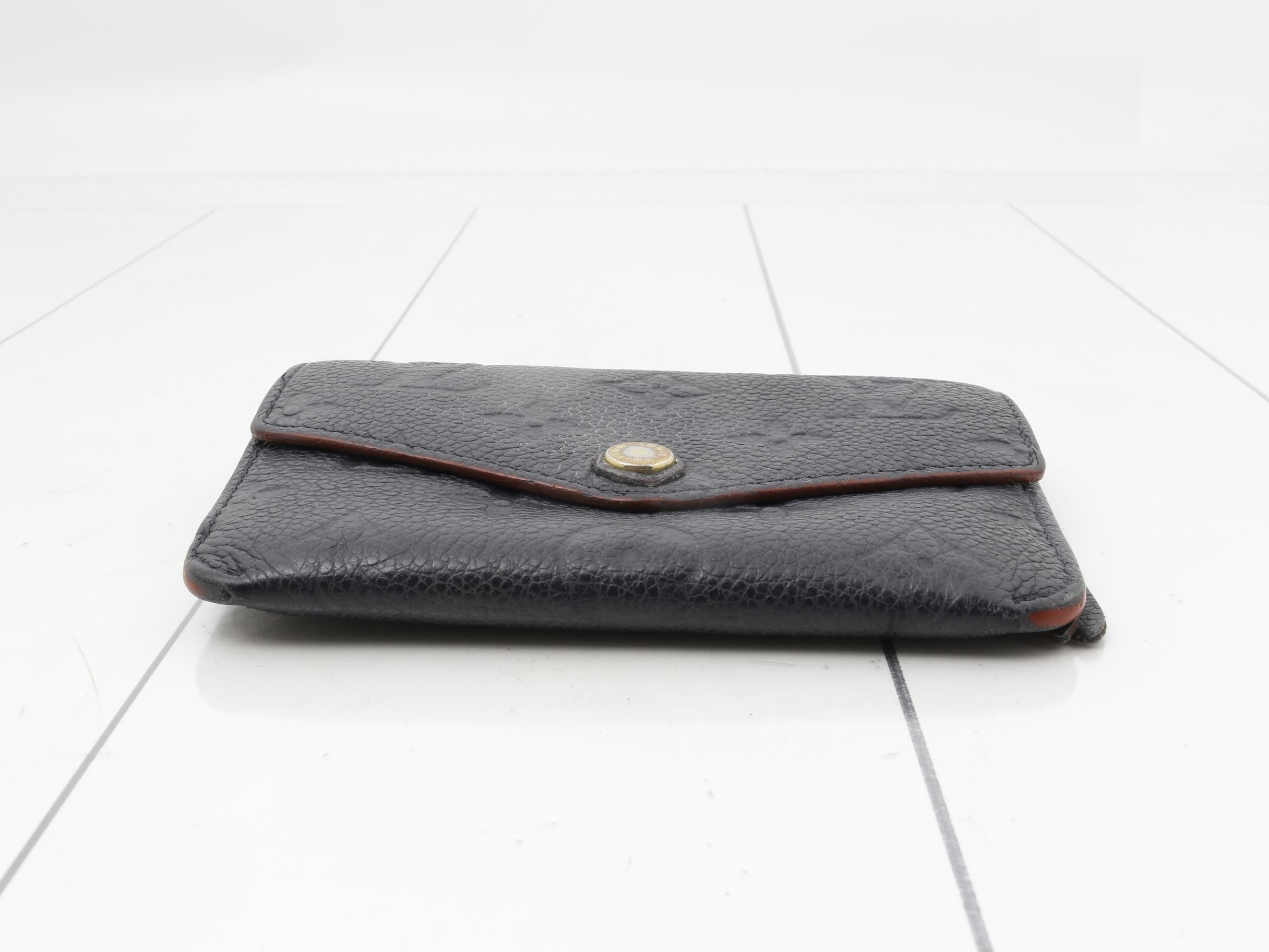 Pochette Clé Marine Rouge Monogram Empreinte — view 3