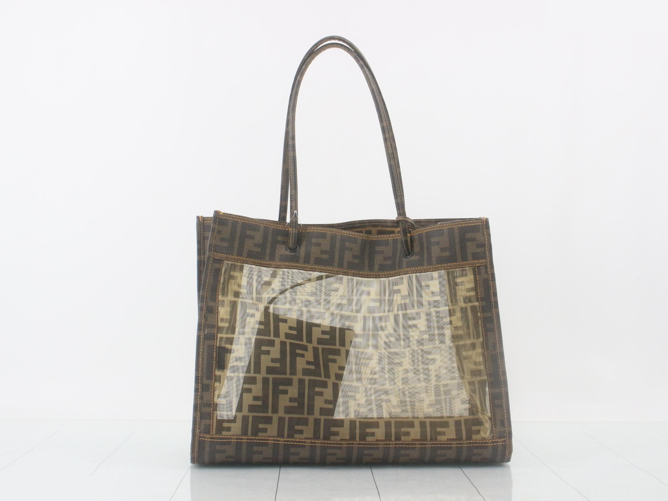 Zucca pattern tote bag, brown — view 2