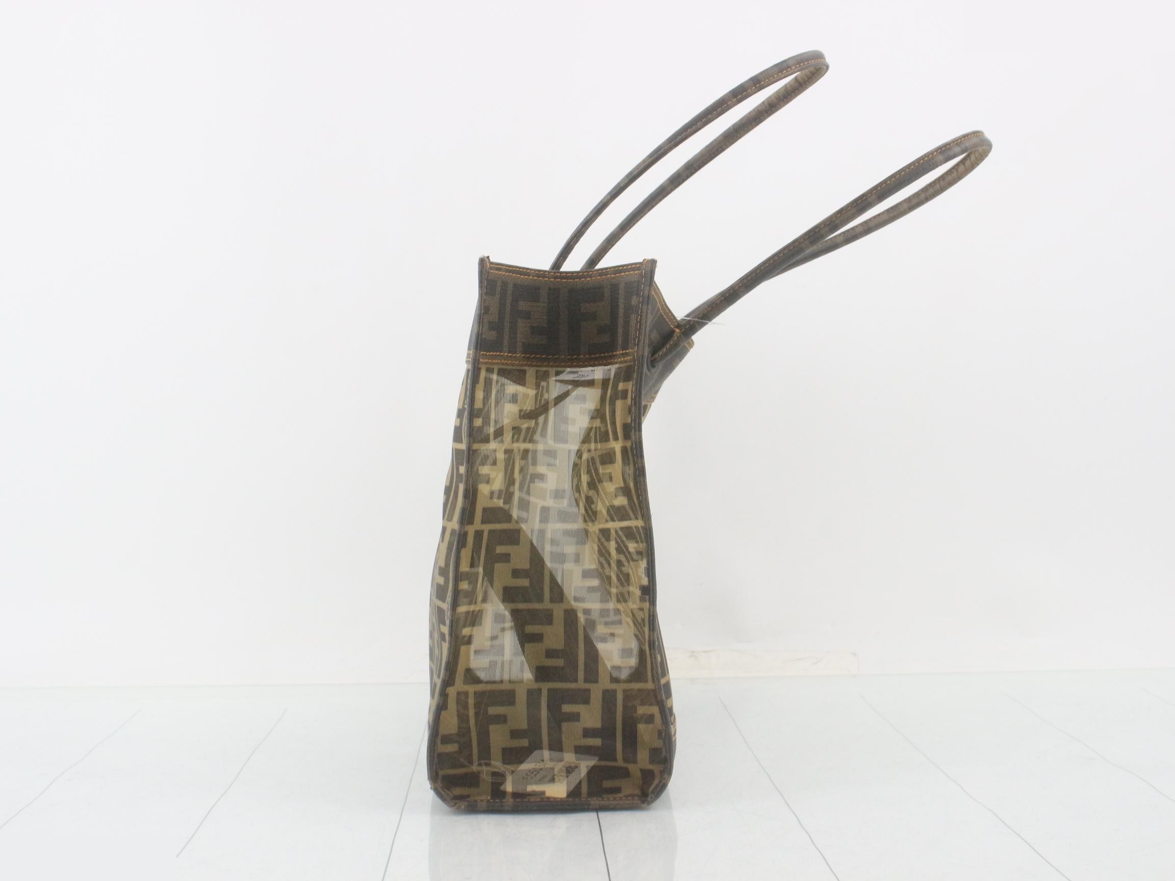 Zucca pattern tote bag, brown — view 3