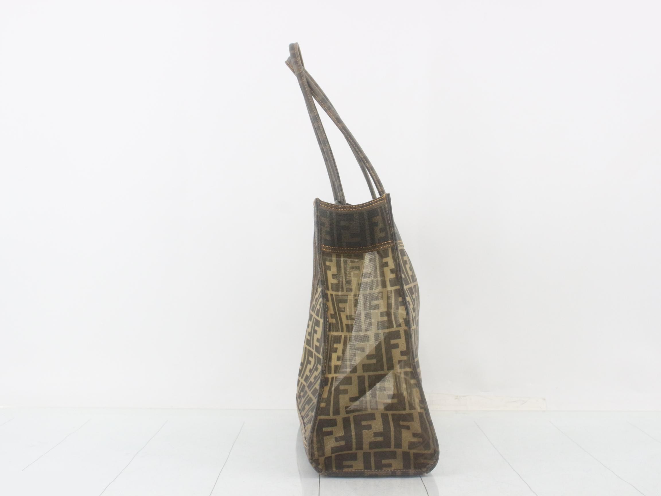 Zucca pattern tote bag, brown — view 4