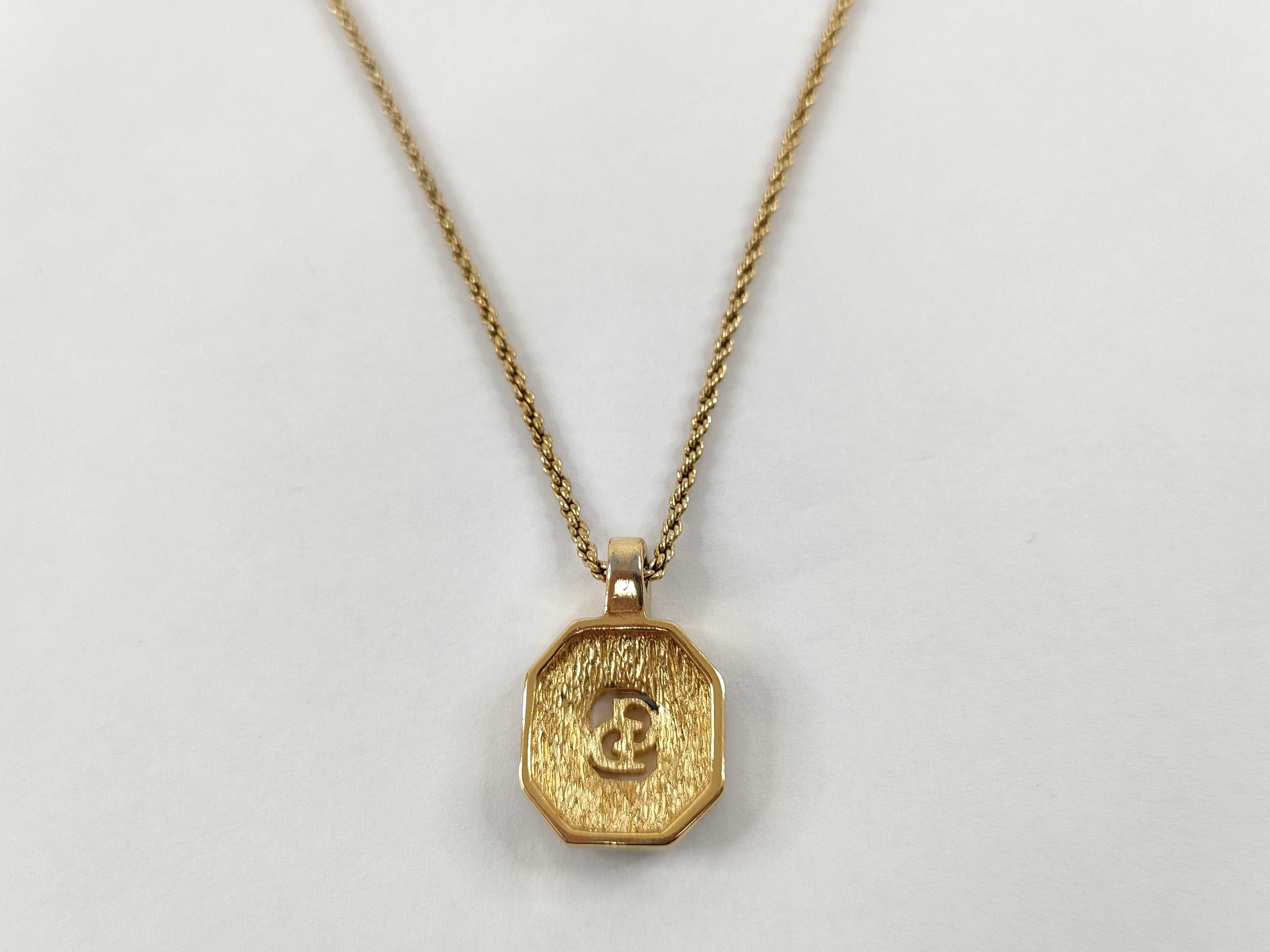 CD logo necklace — view 2