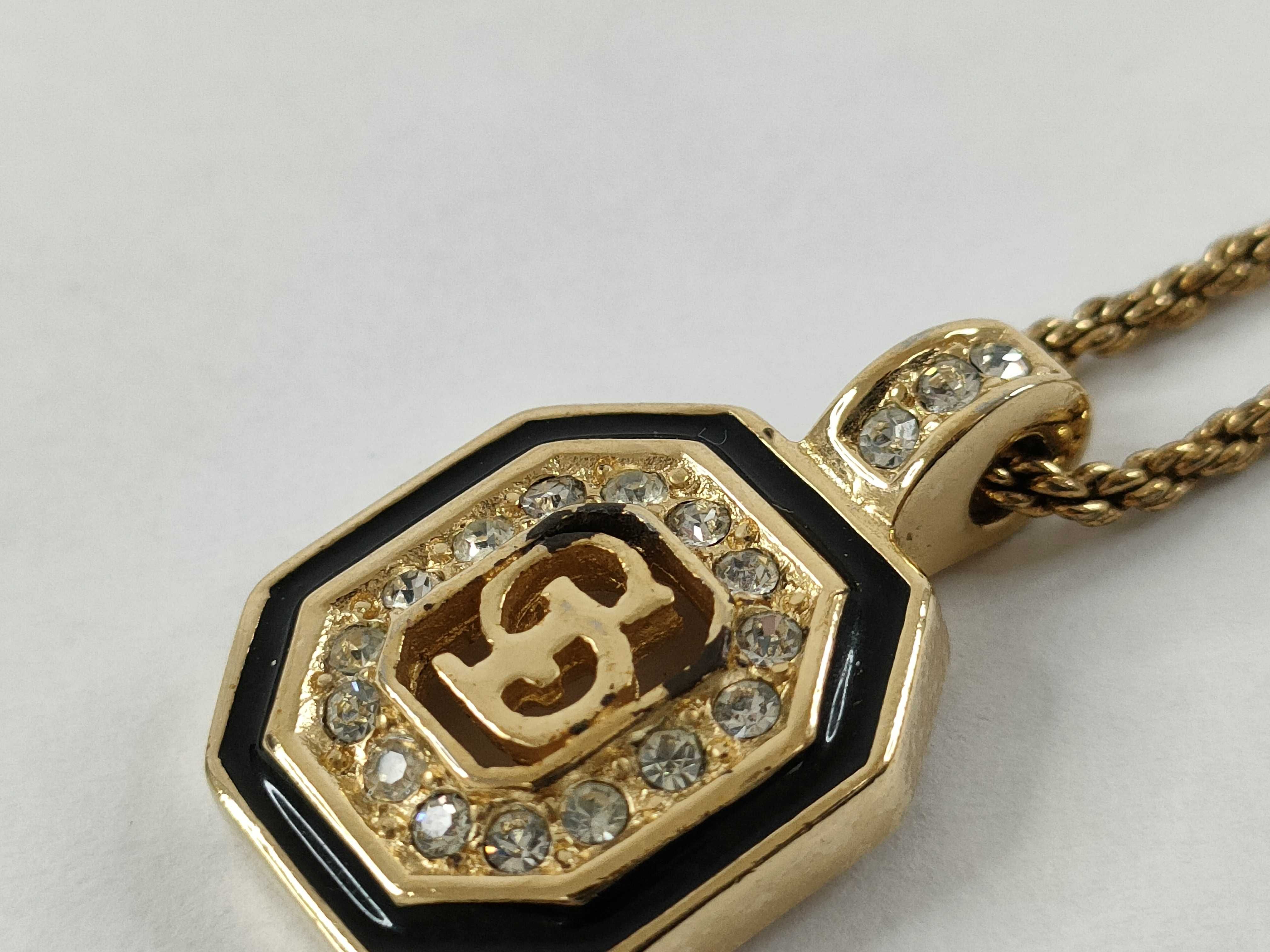 CD logo necklace — view 7