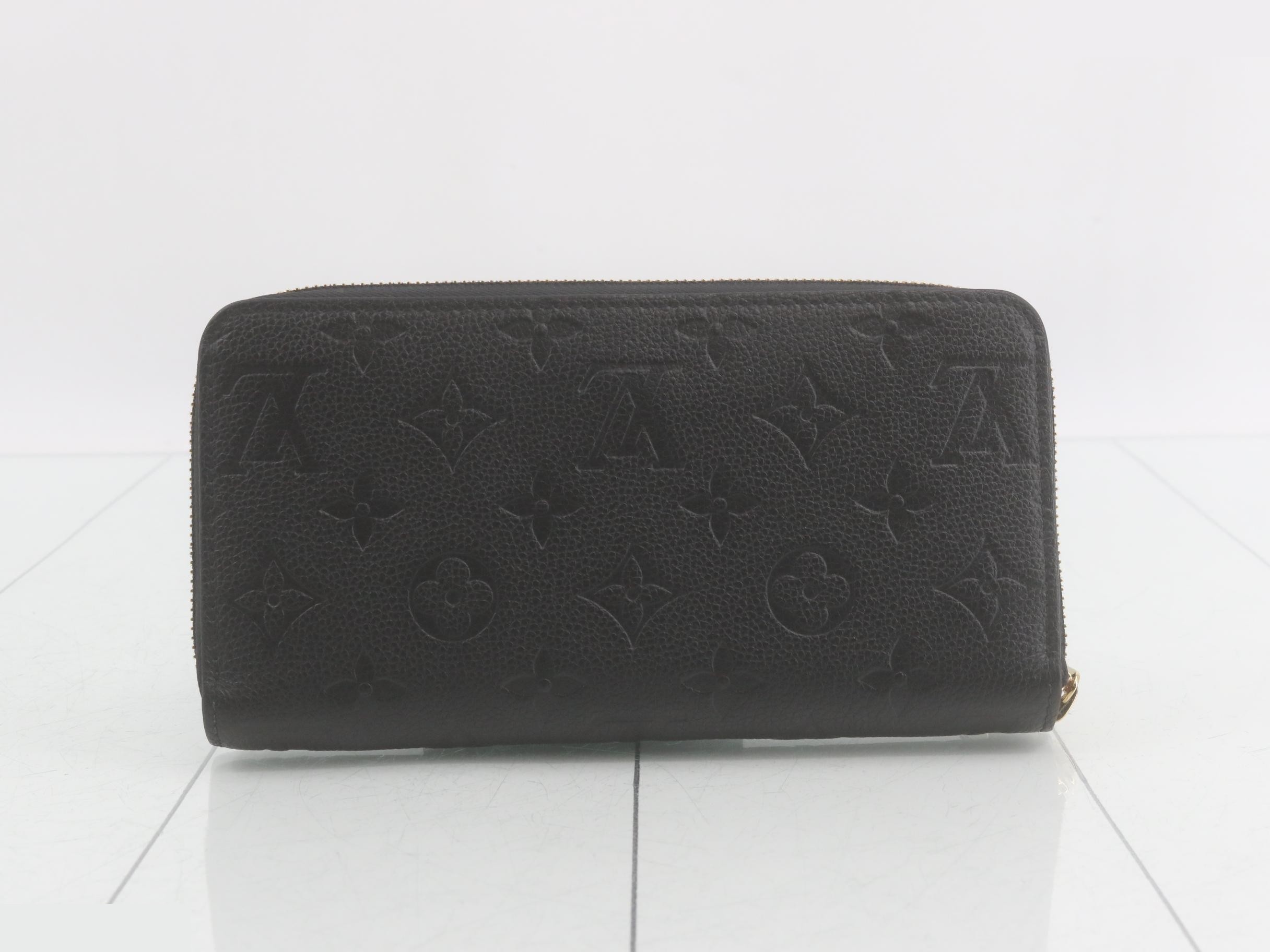 Monogram Empreinte Zippy Wallet Noir Round Zipper Long Wallet — view 2
