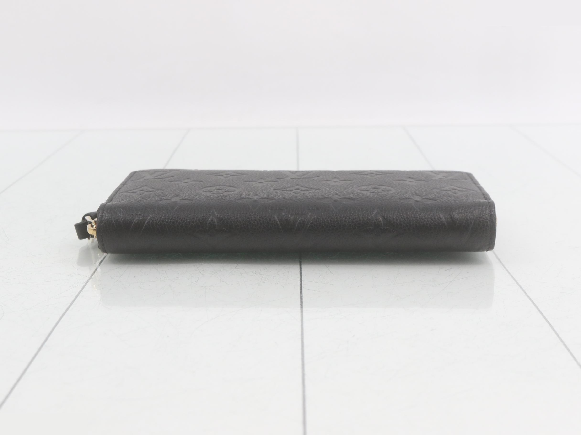 Monogram Empreinte Zippy Wallet Noir Round Zipper Long Wallet — view 3